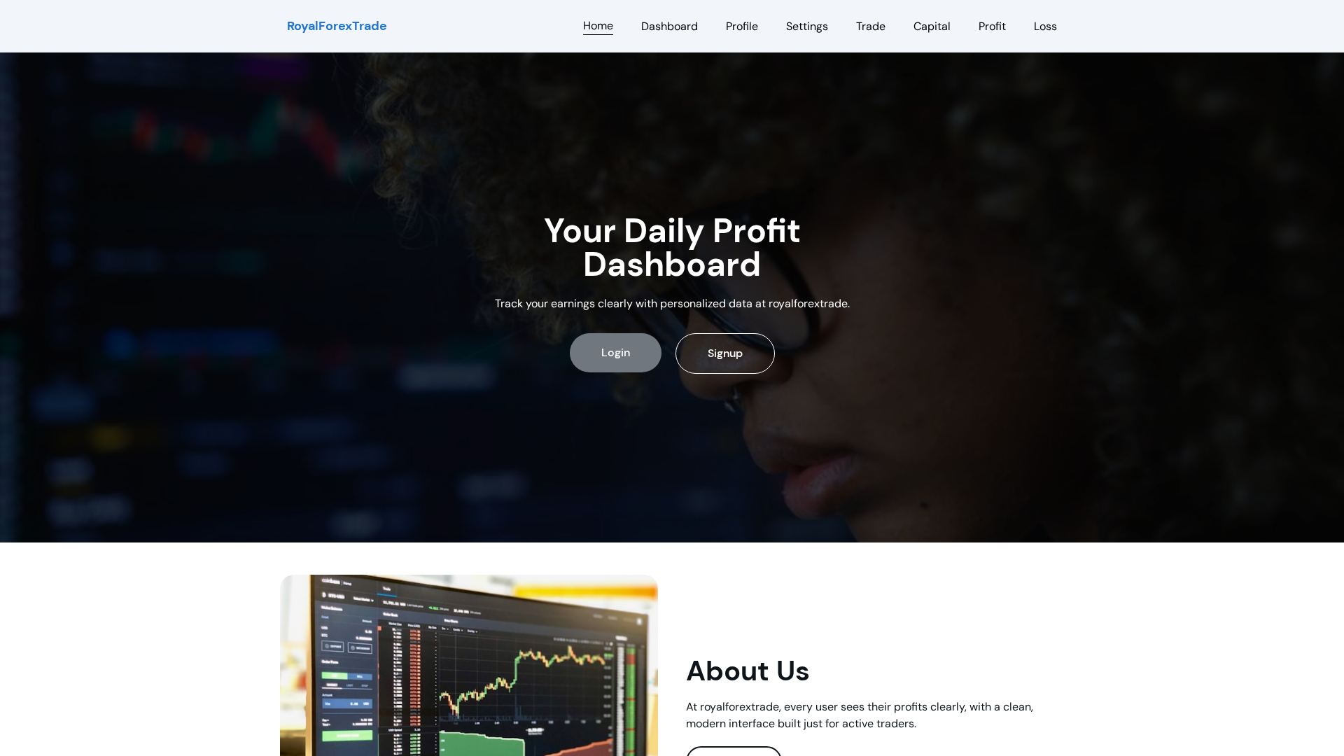 Screenshot of royalforextrade.in