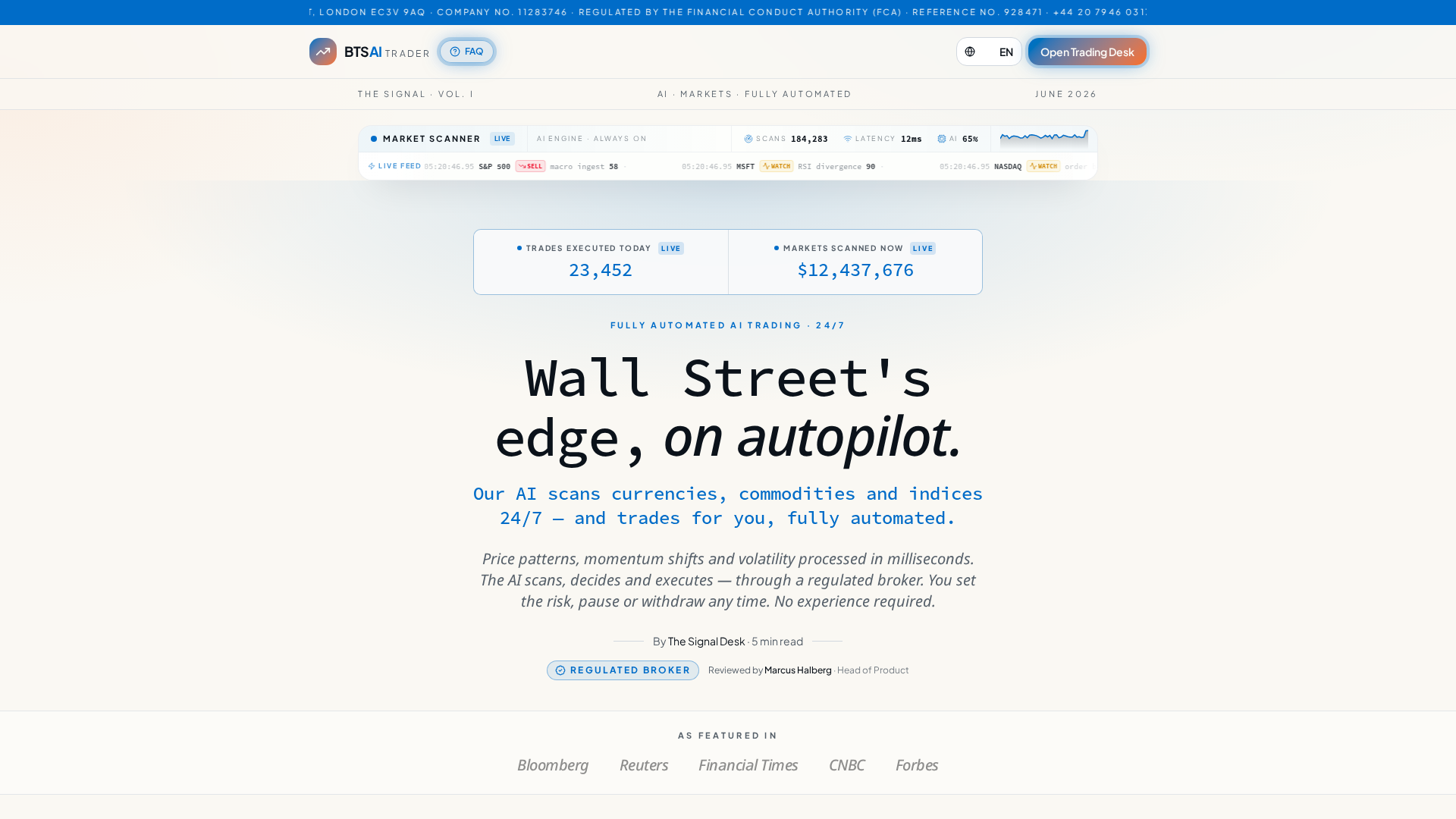 Screenshot of unionaibtrader.com