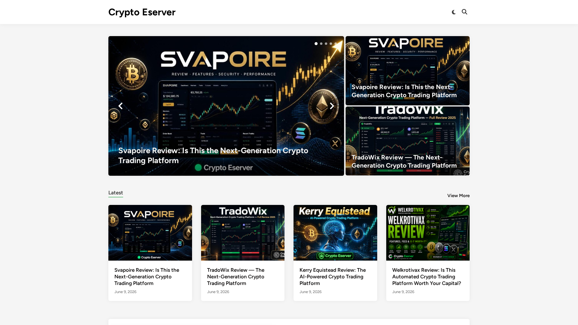 Screenshot of cryptoeserver.com