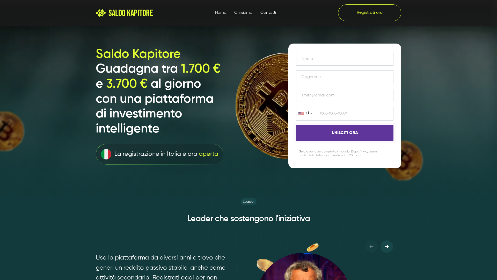 Screenshot of saldokapitore-ai.com
