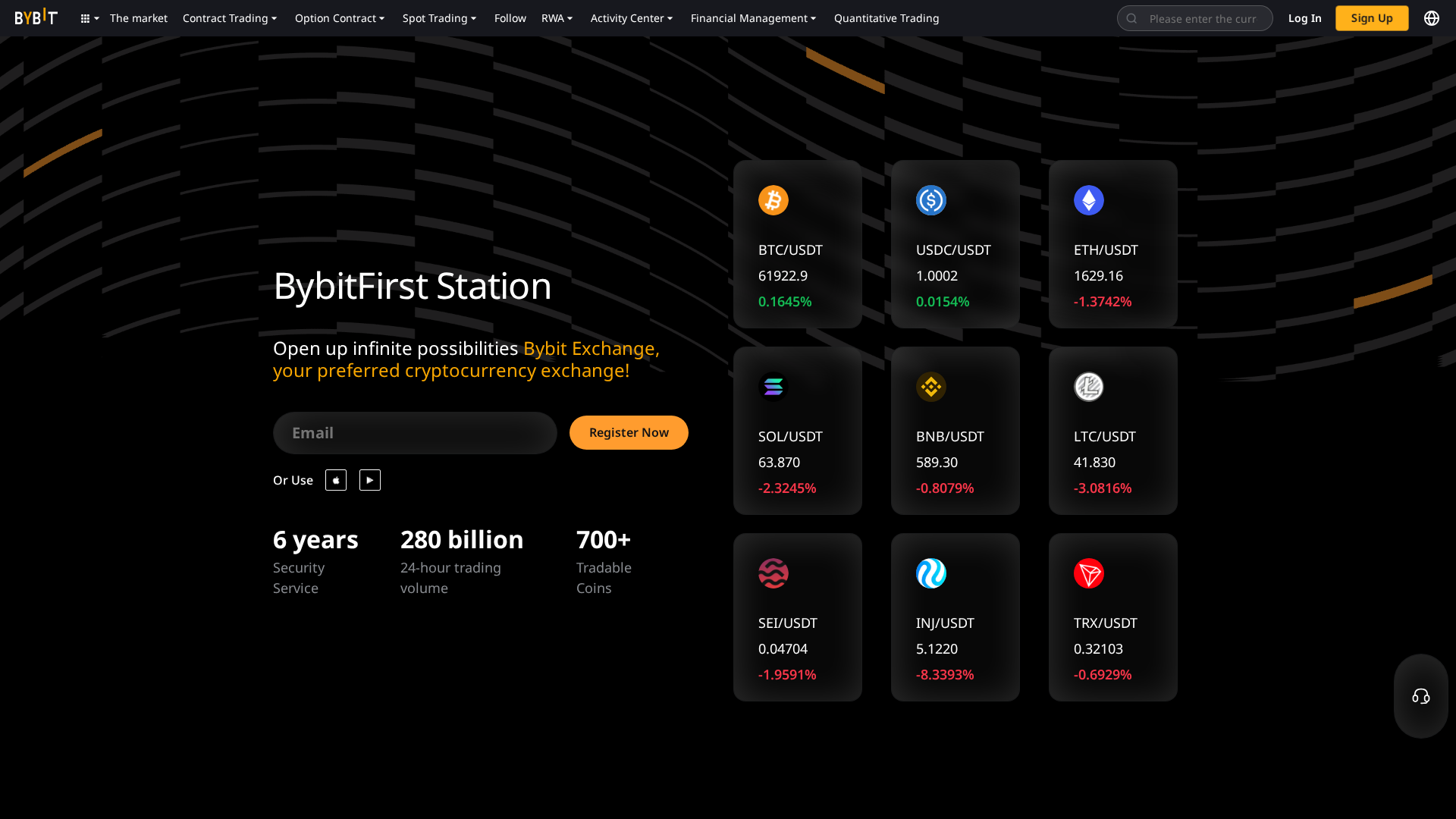 Screenshot of bybitwe.com