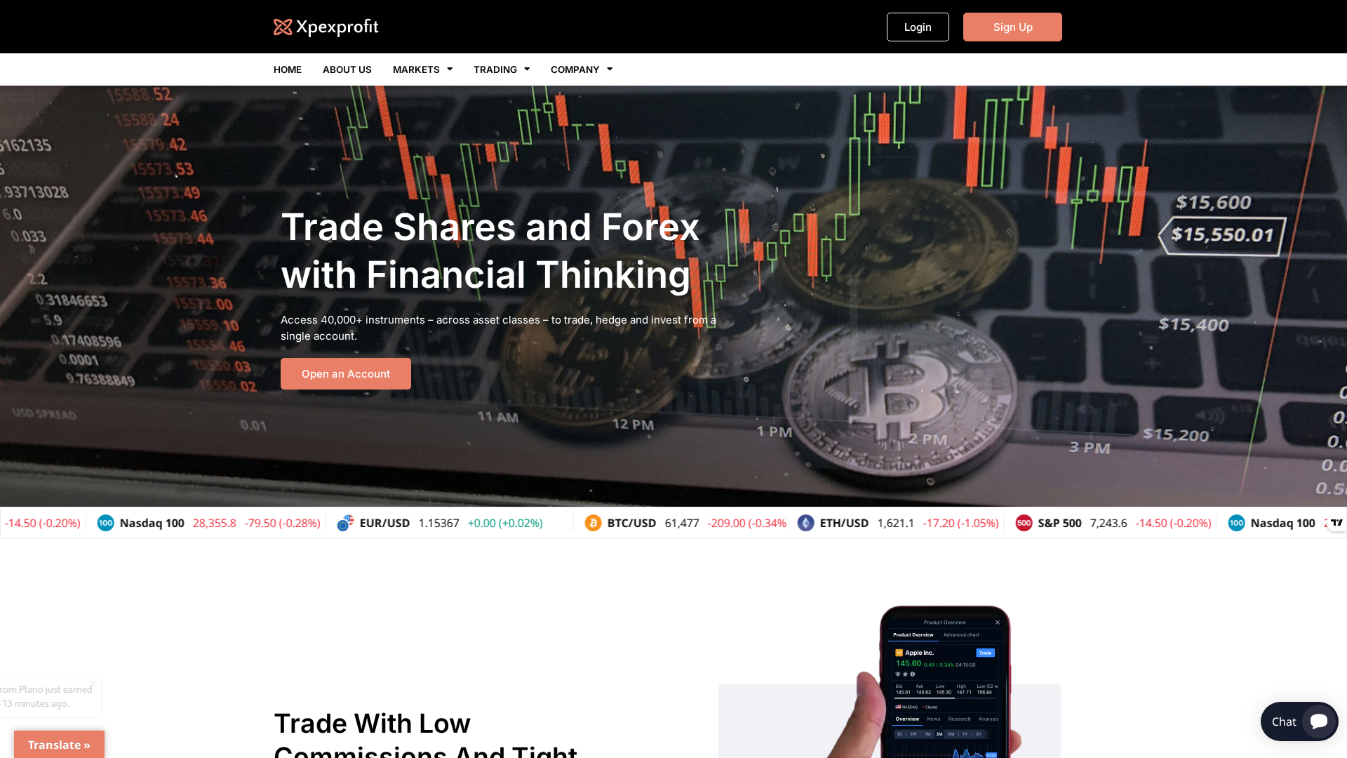Screenshot of xpexprofits.org