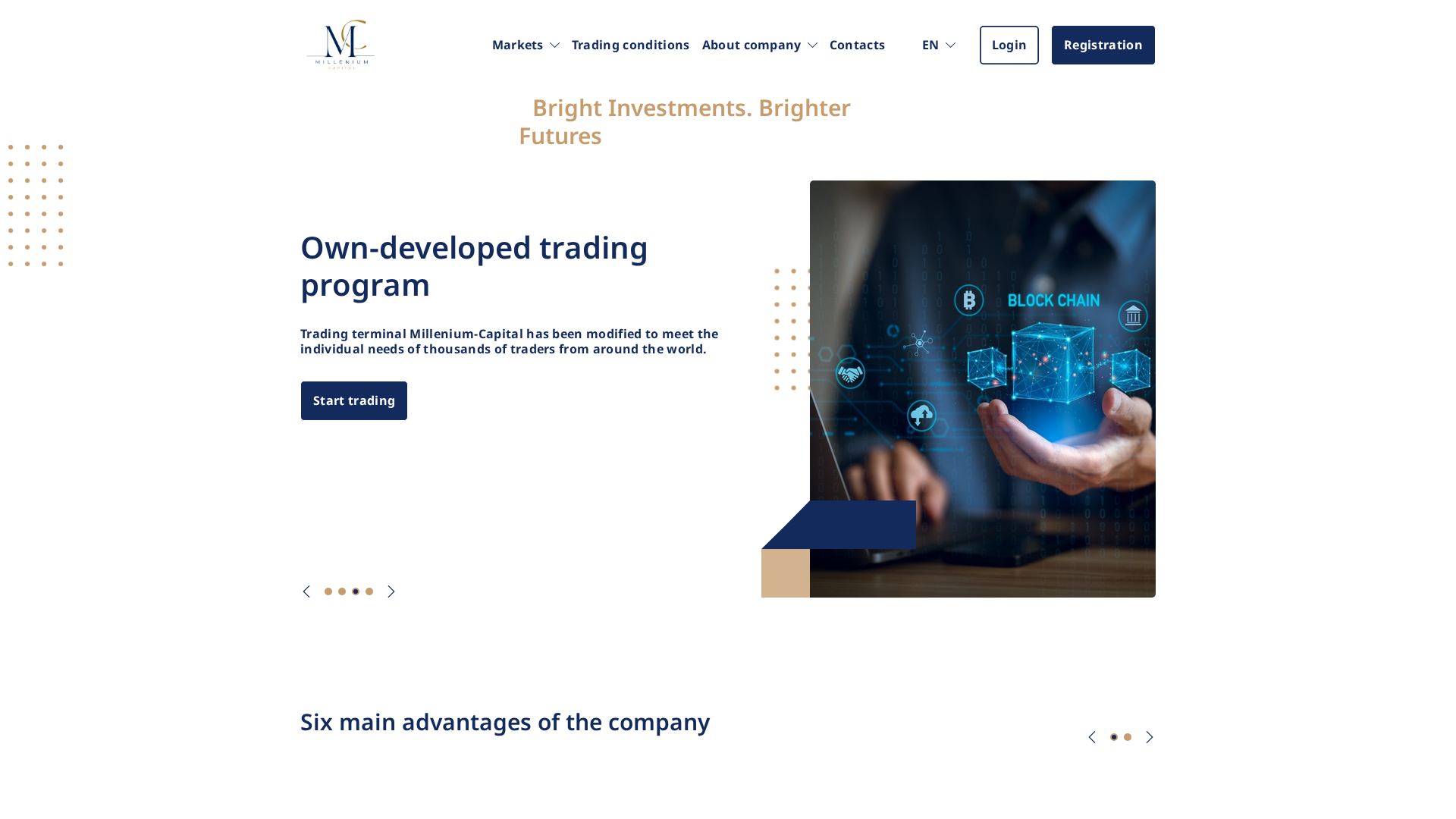 Screenshot of millenium-business-capital.com