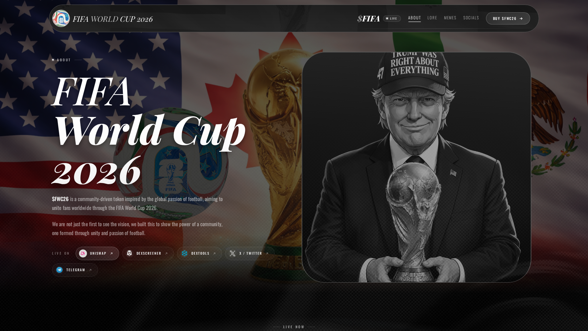 Screenshot of fifaworldcuponeth.fun