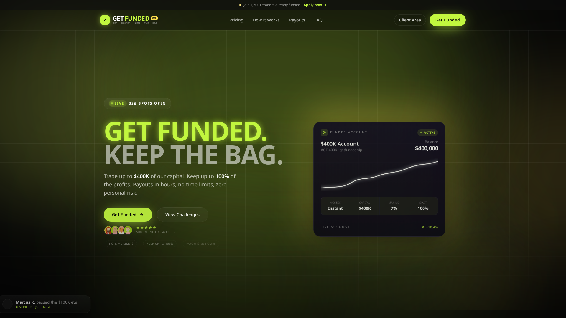 Screenshot of getfunded.vip
