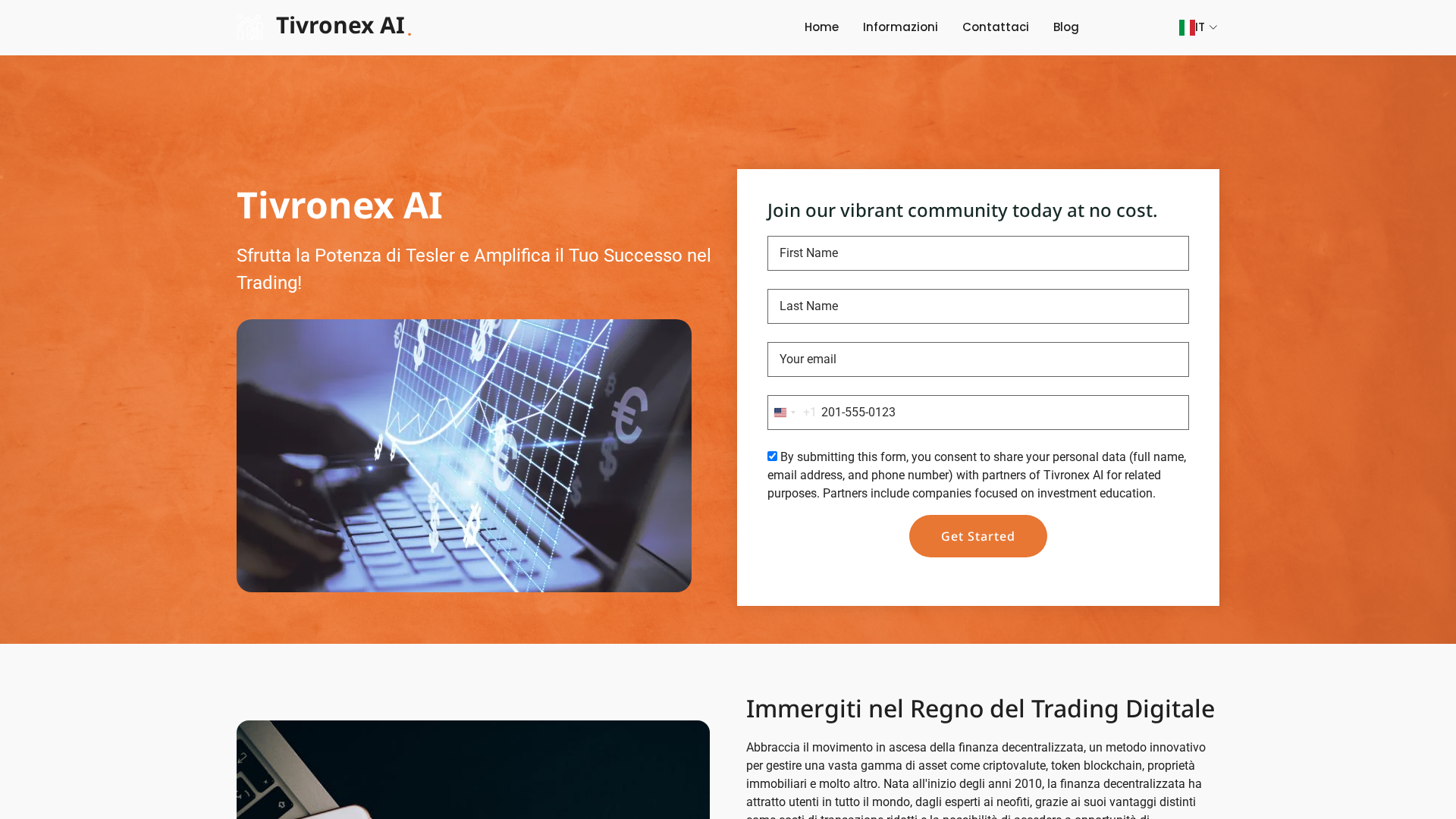 Screenshot of mytivronexai.net