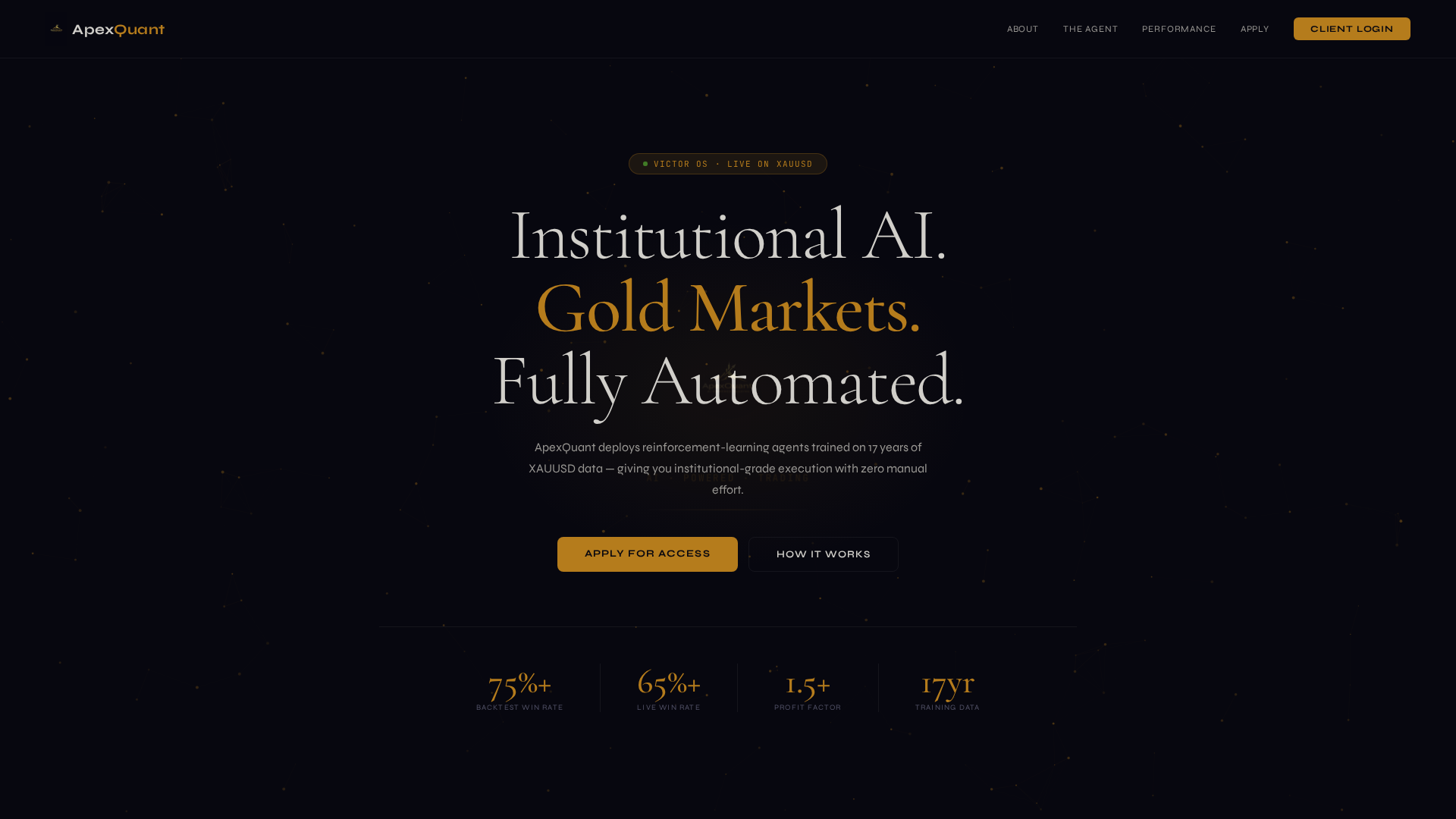 Screenshot of apexquant-ai.net
