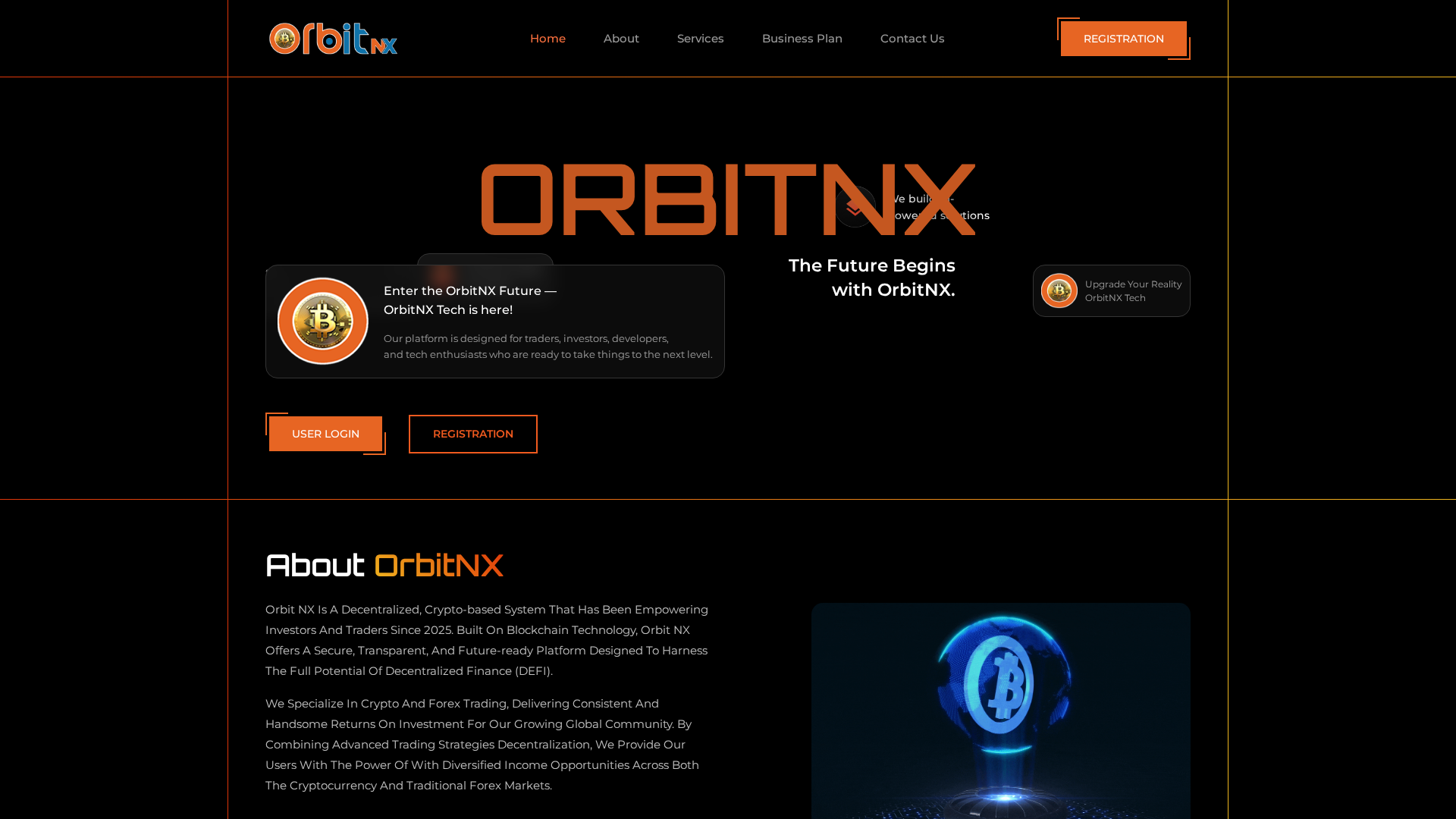 Screenshot of orbitnx.live