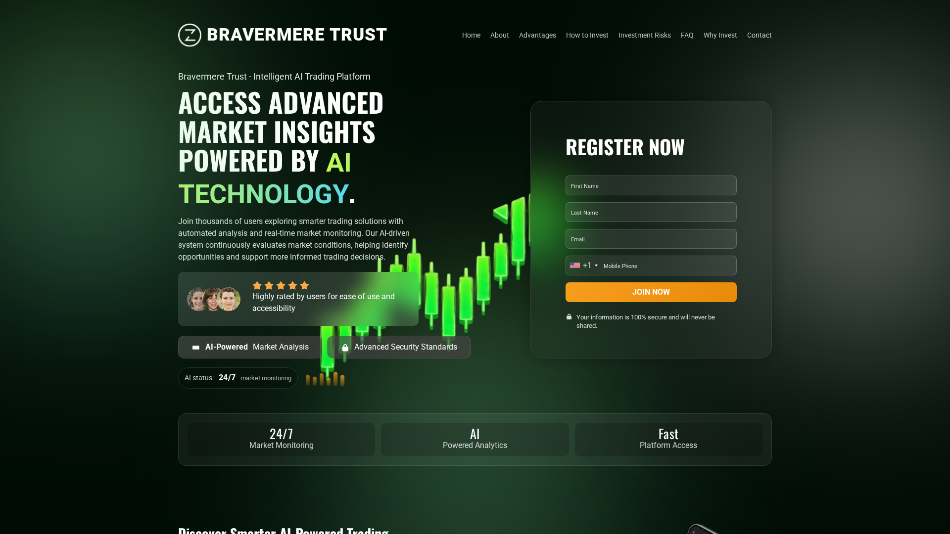 Screenshot of bravermere-trust.net