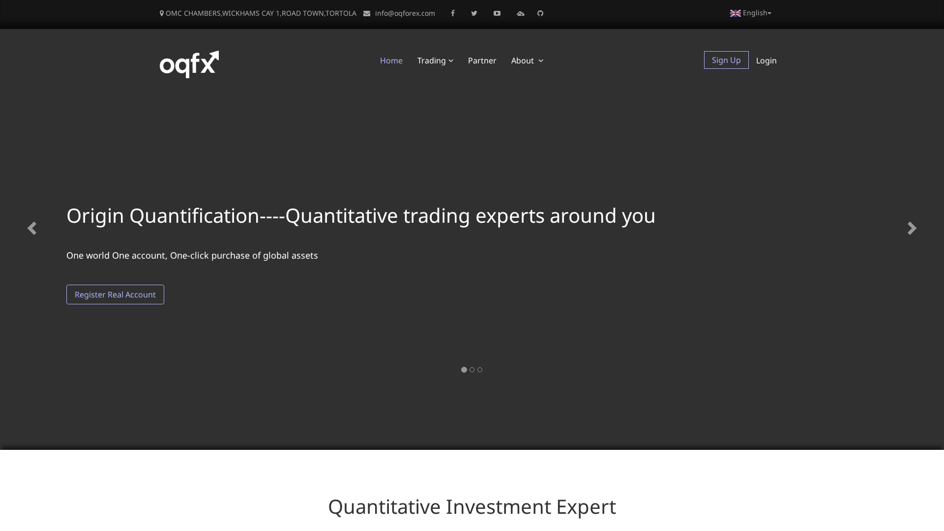 Screenshot of oqforex.com