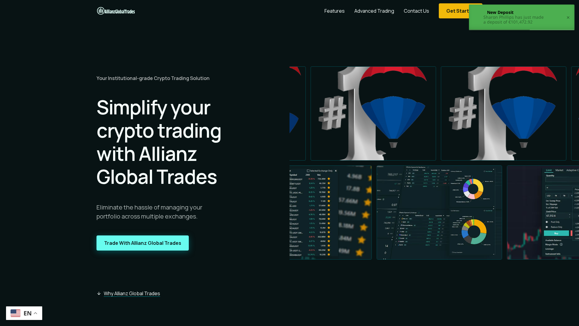 Screenshot of allianzglobaltrades.com