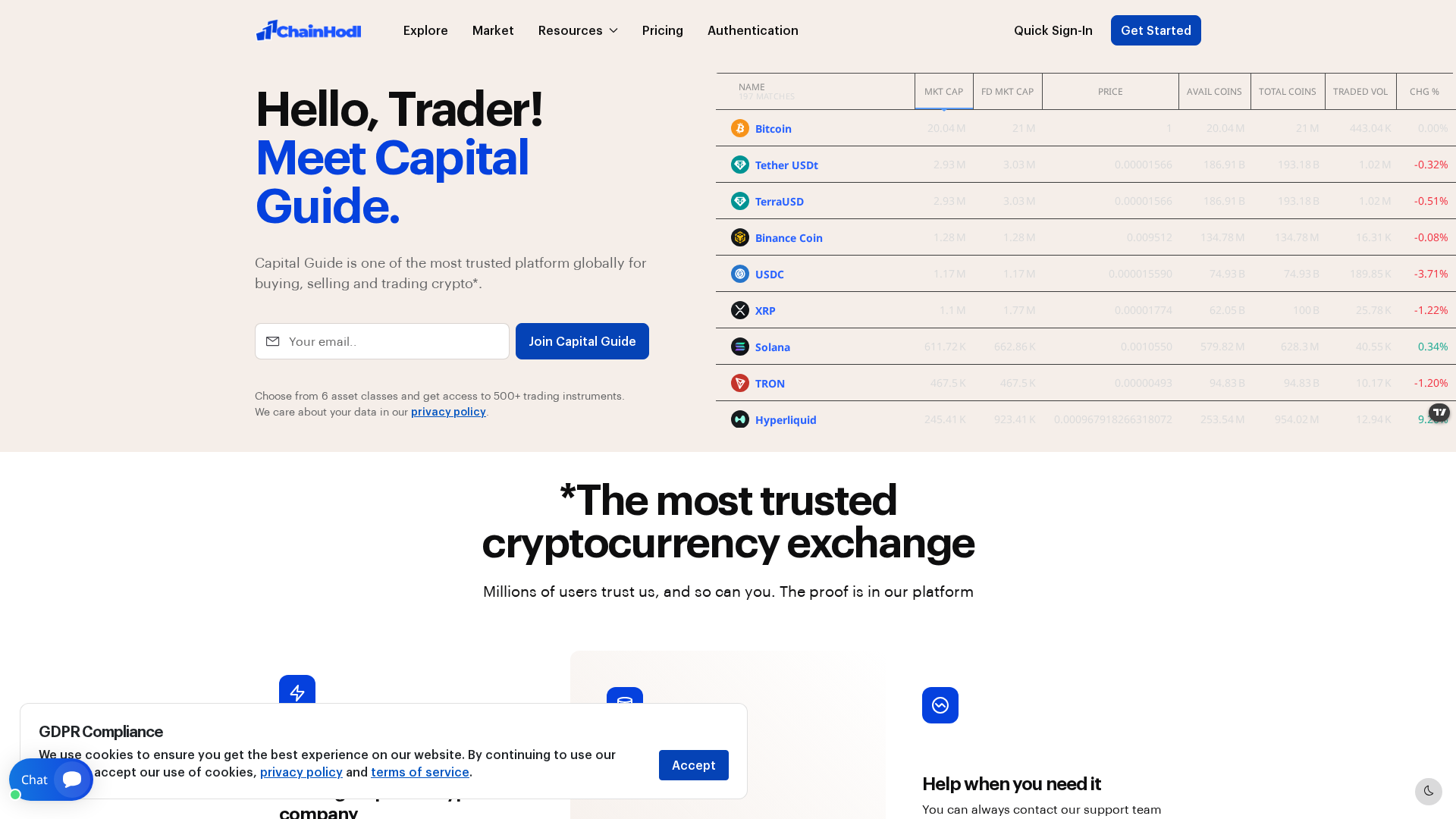Screenshot of capitalxguide.com