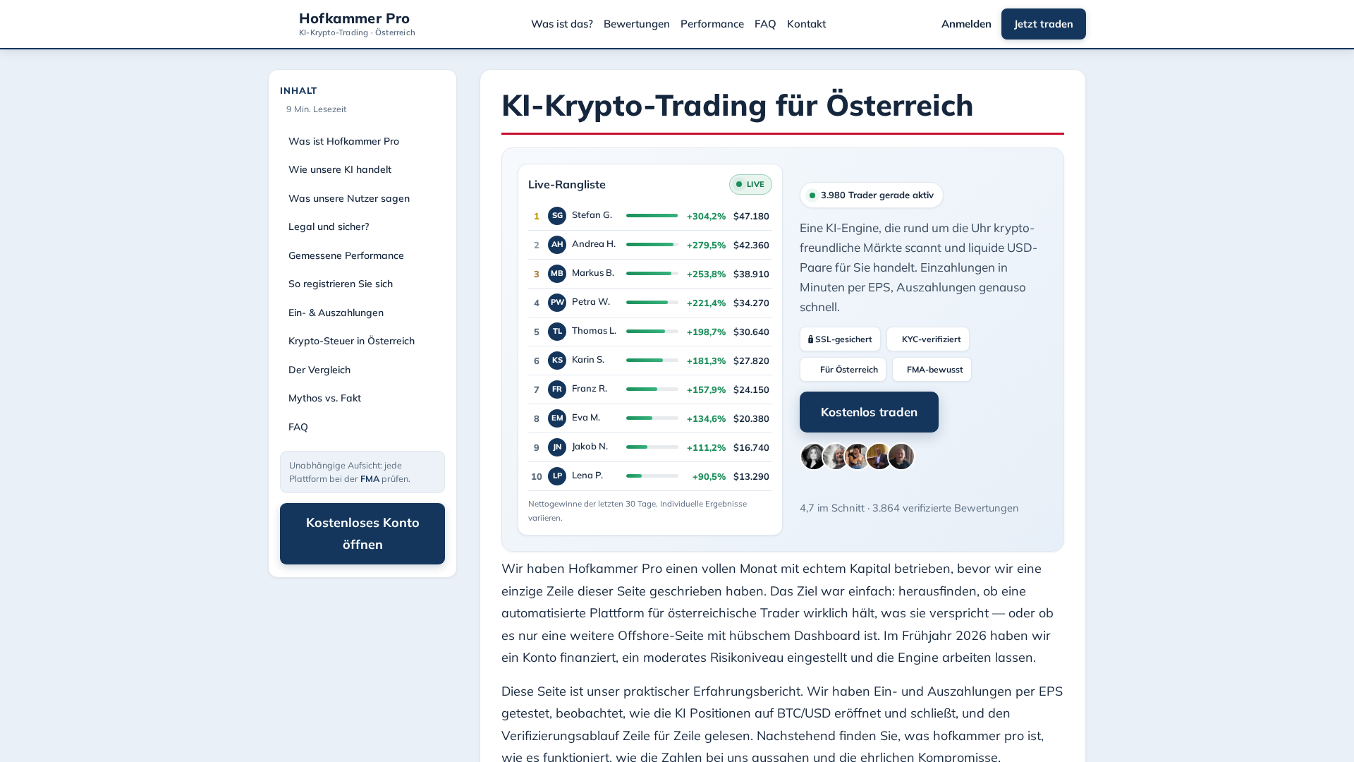 Screenshot of hofkammerpro.at