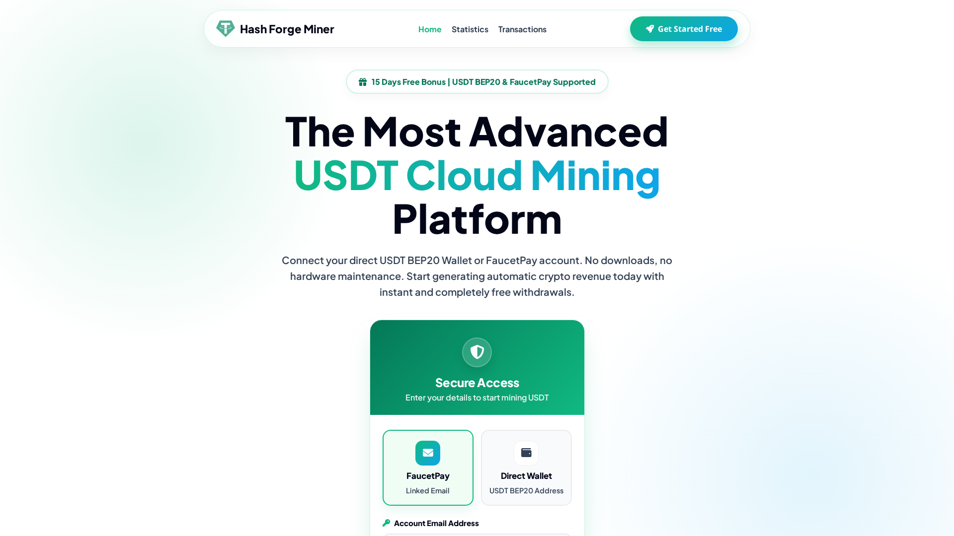 Screenshot of hashforge.live