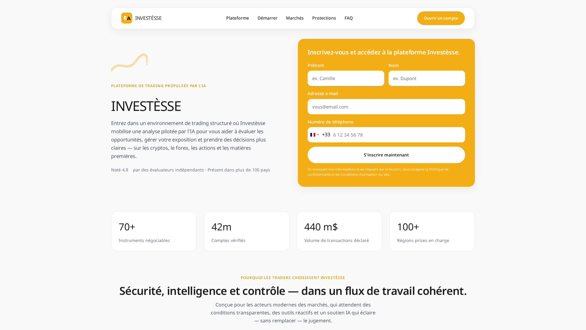 Screenshot of investesse-ai.com