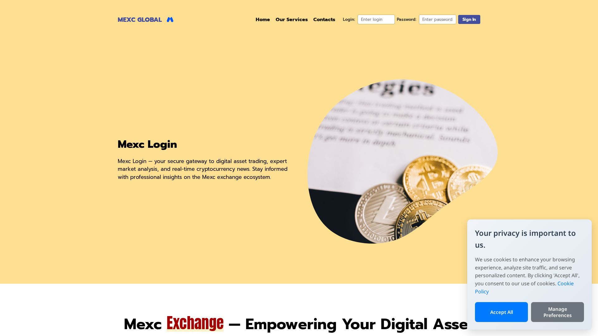 Screenshot of the-mexc.at