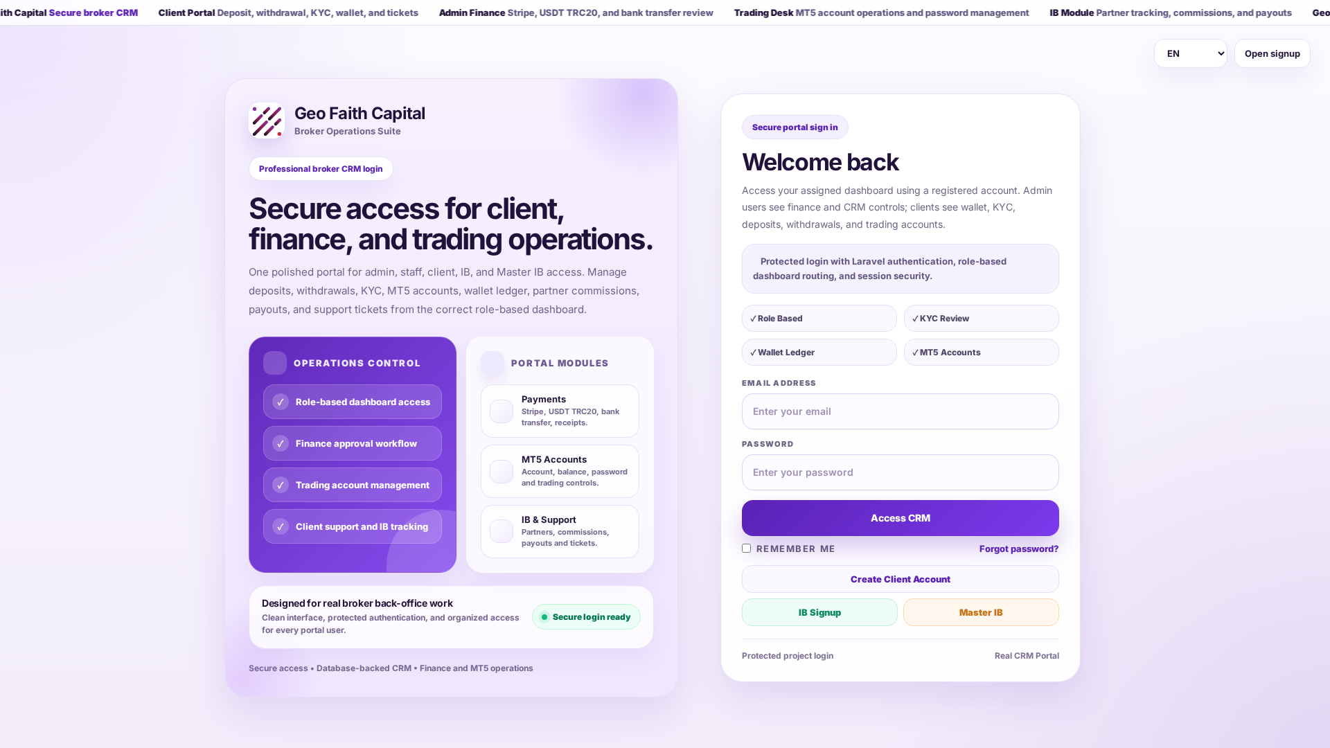 Screenshot of geofaithcapital.com