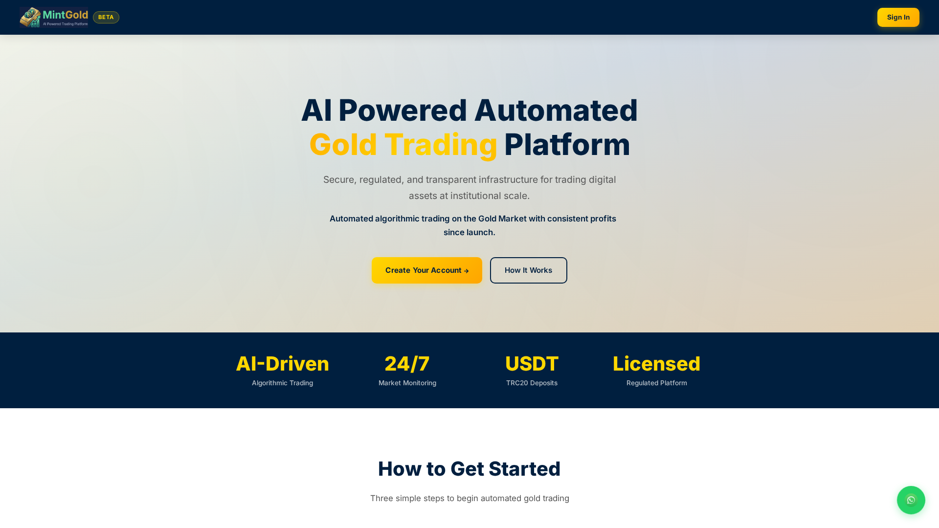 Screenshot of mintgold.online