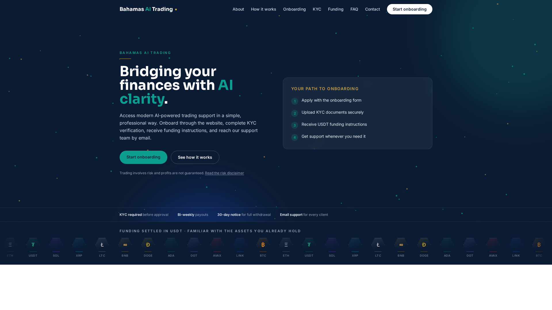 Screenshot of bahamasaitrading.com