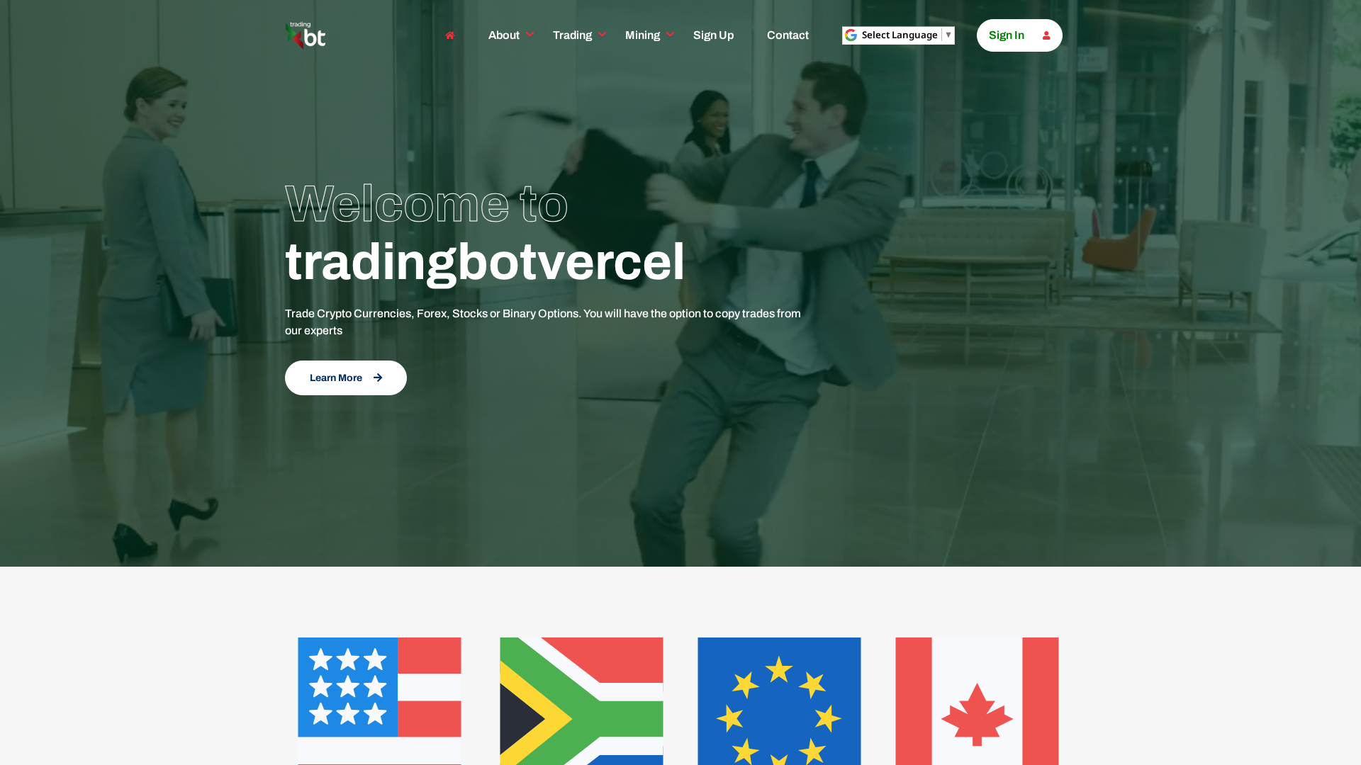 Screenshot of tradingbotvercel.com