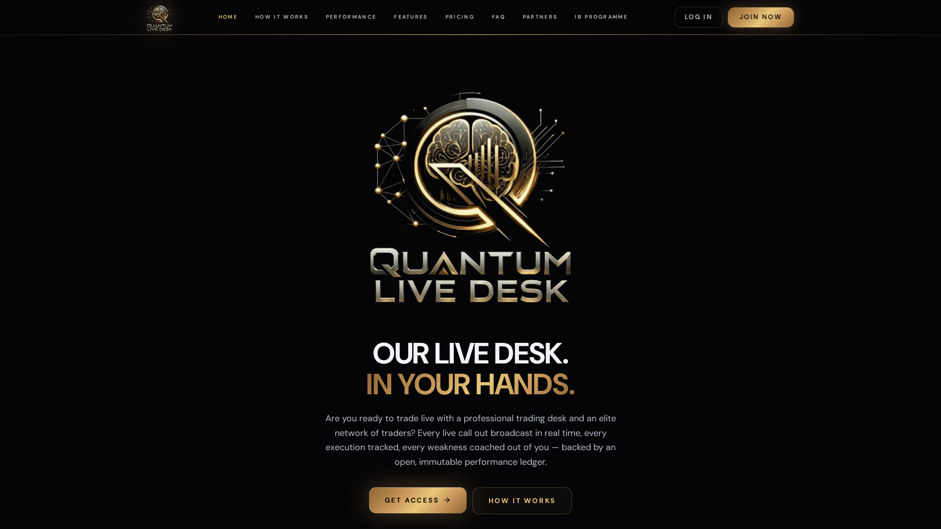 Screenshot of quantumlivedesk.com