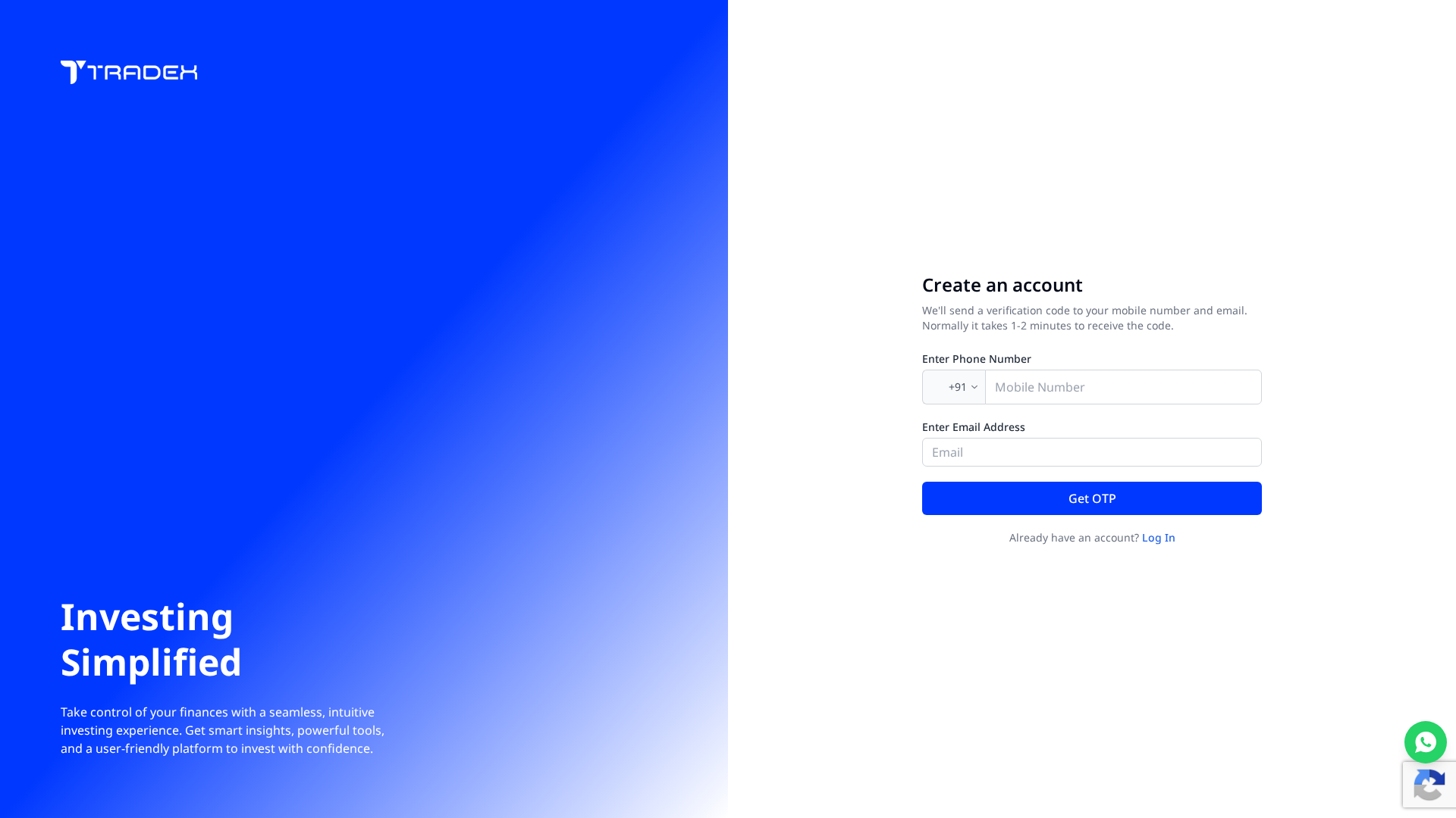 Screenshot of tradex1.org