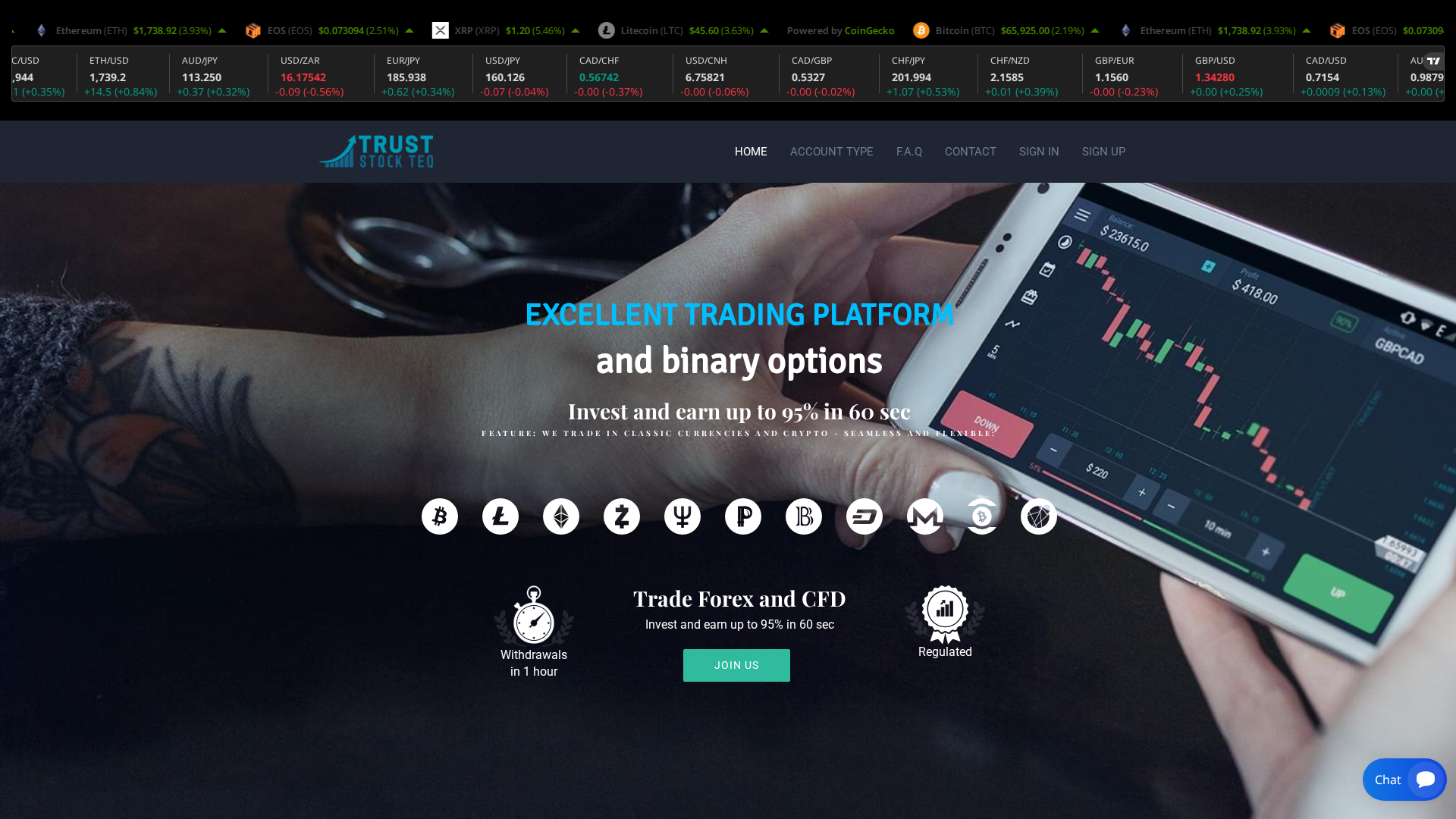 Screenshot of truststockteq.com
