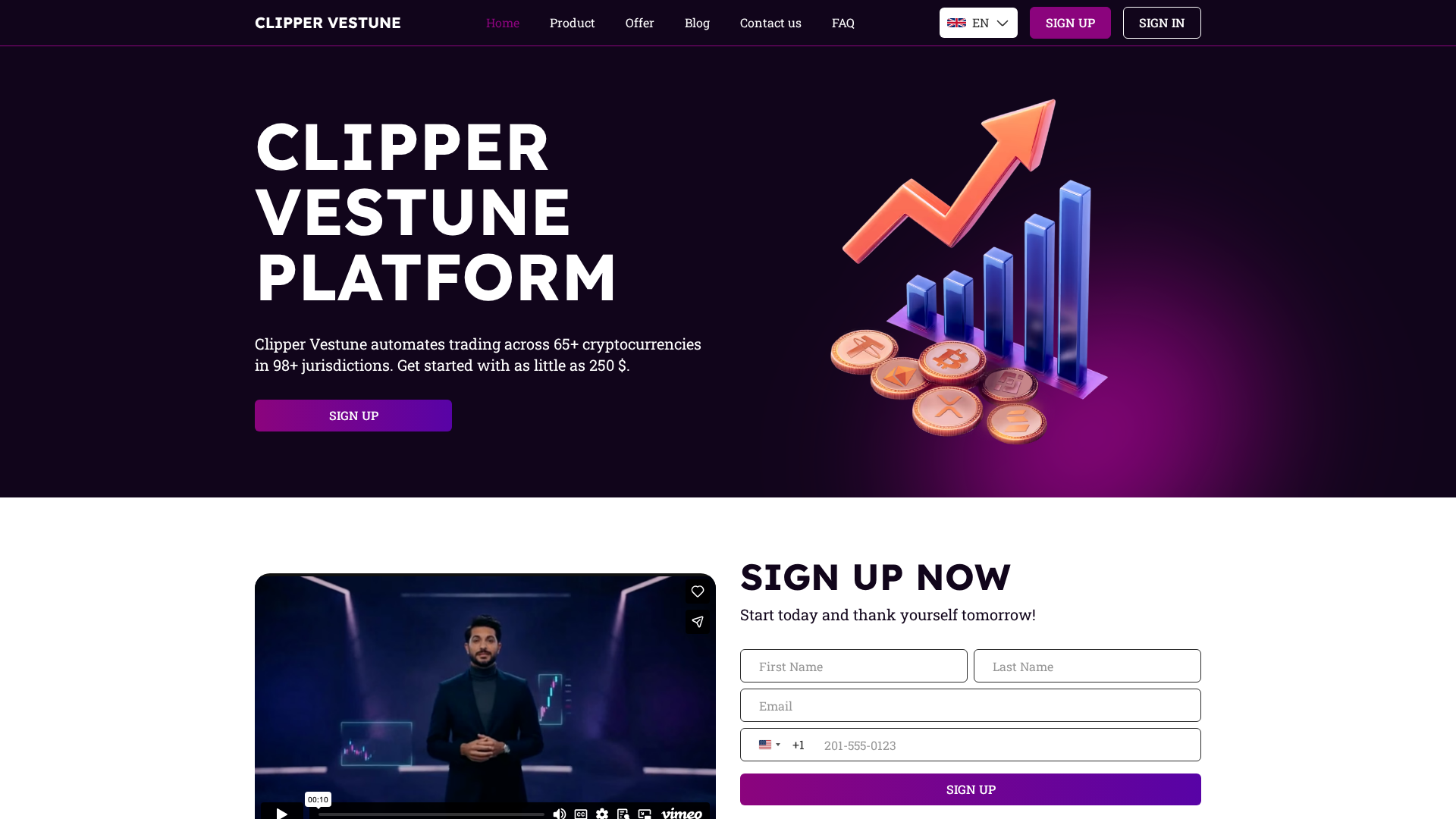 Screenshot of clipper-vestune.com
