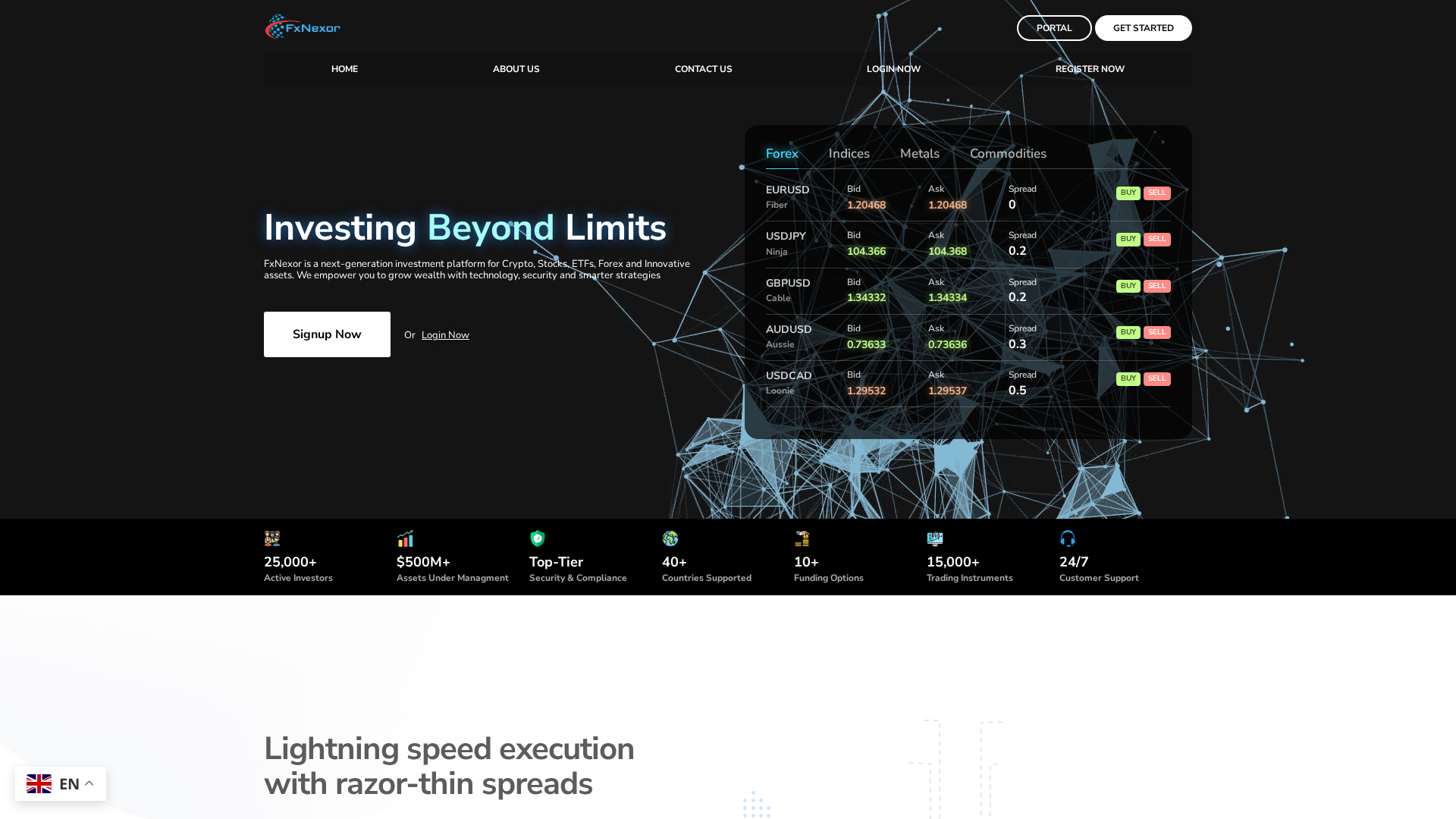 Screenshot of fxnexor.online