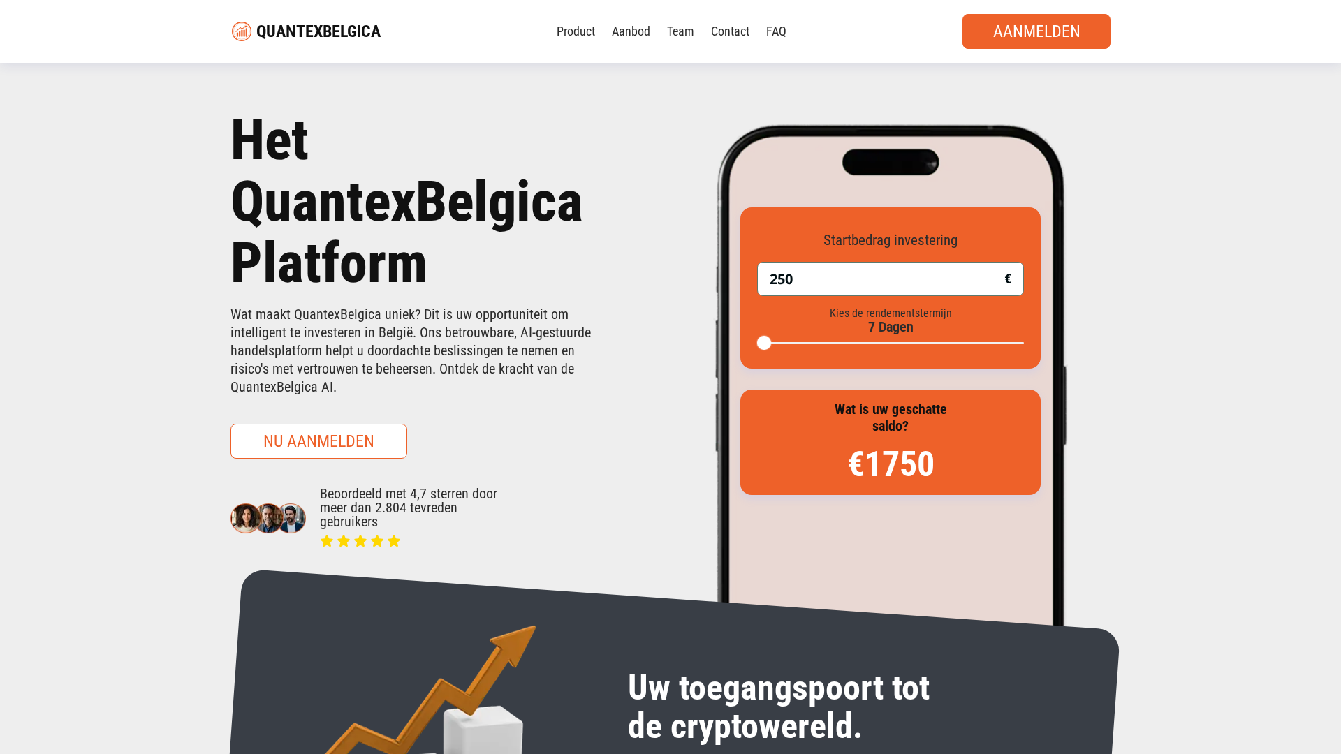 Screenshot of quantexbelgicaai.com
