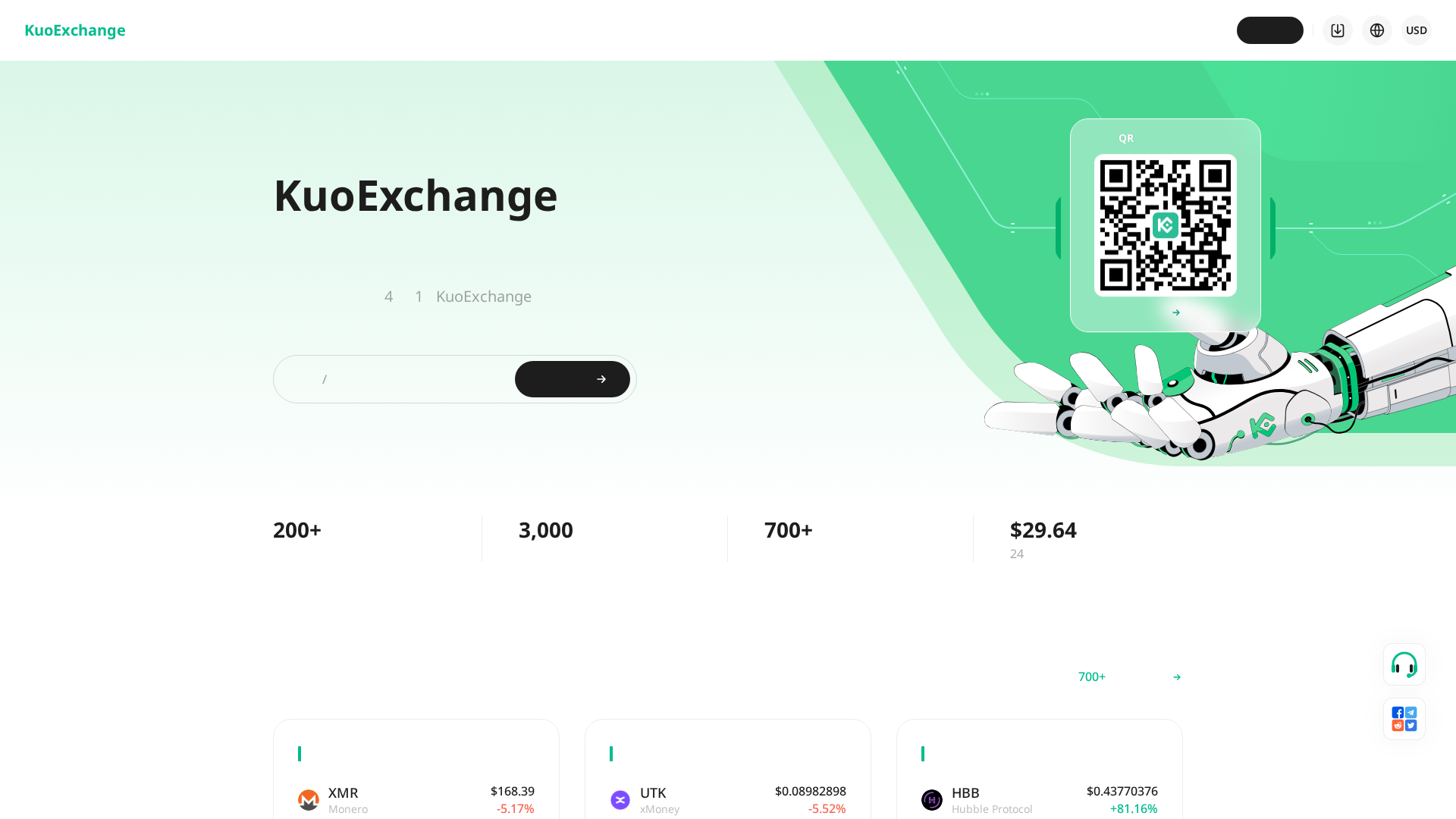 Screenshot of kuoexchange.com