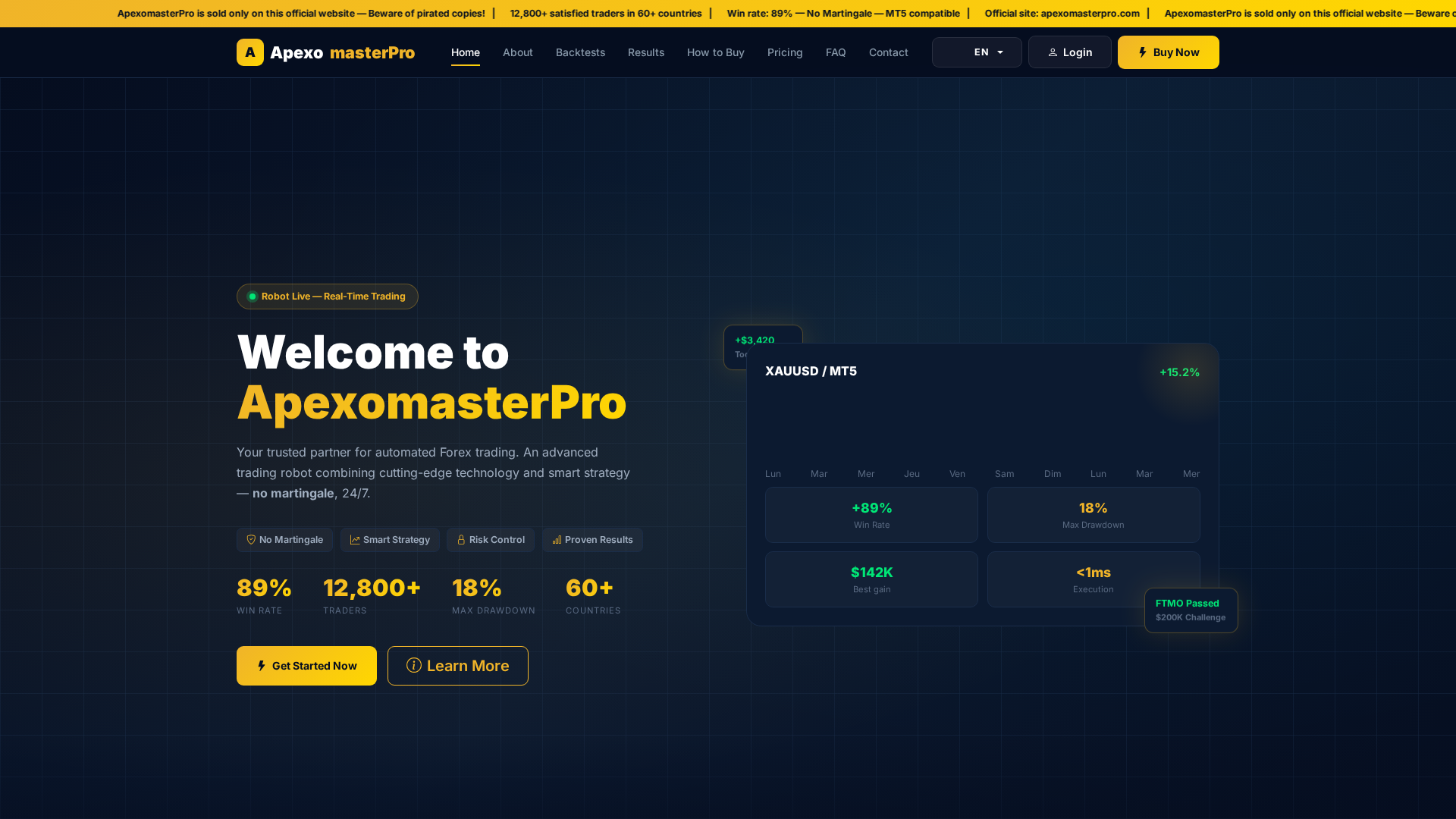 Screenshot of apexosystempro.com