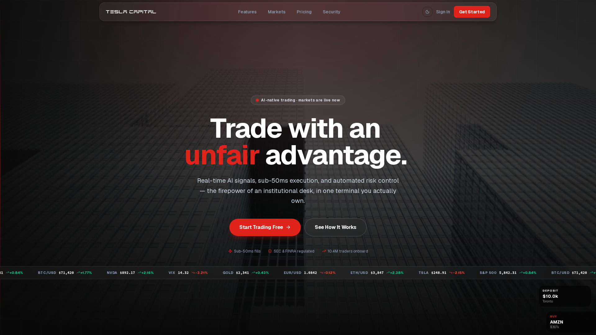 Screenshot of teslabridgescapital.xyz