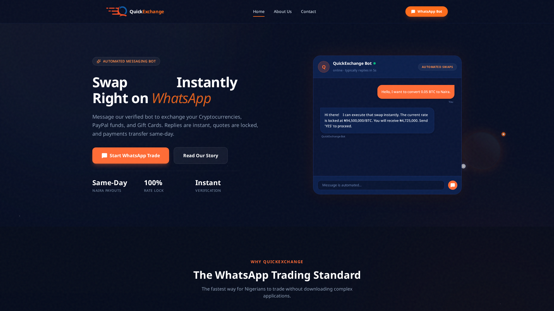 Screenshot of quickexchange.cloud