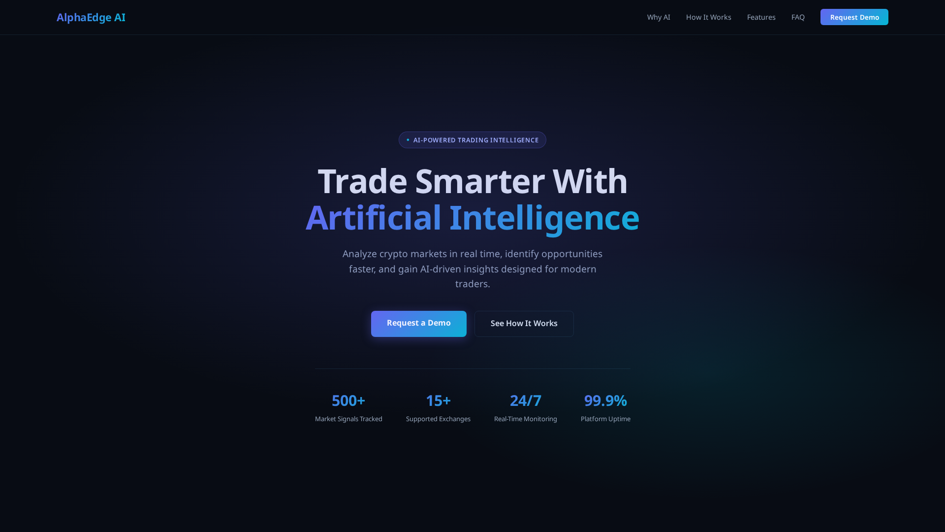 Screenshot of alphacryptoai.com