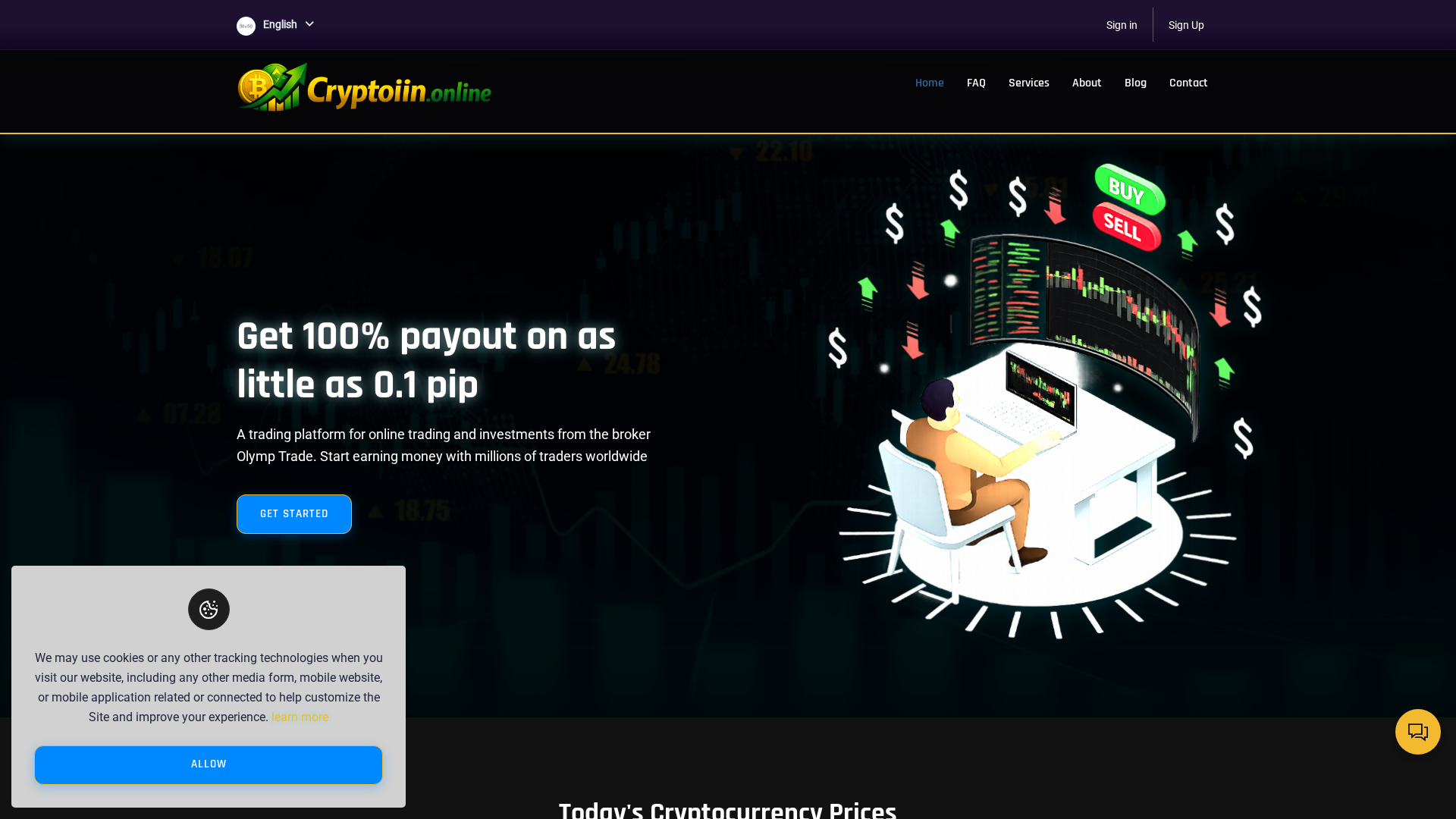 Screenshot of cryptoiin.online