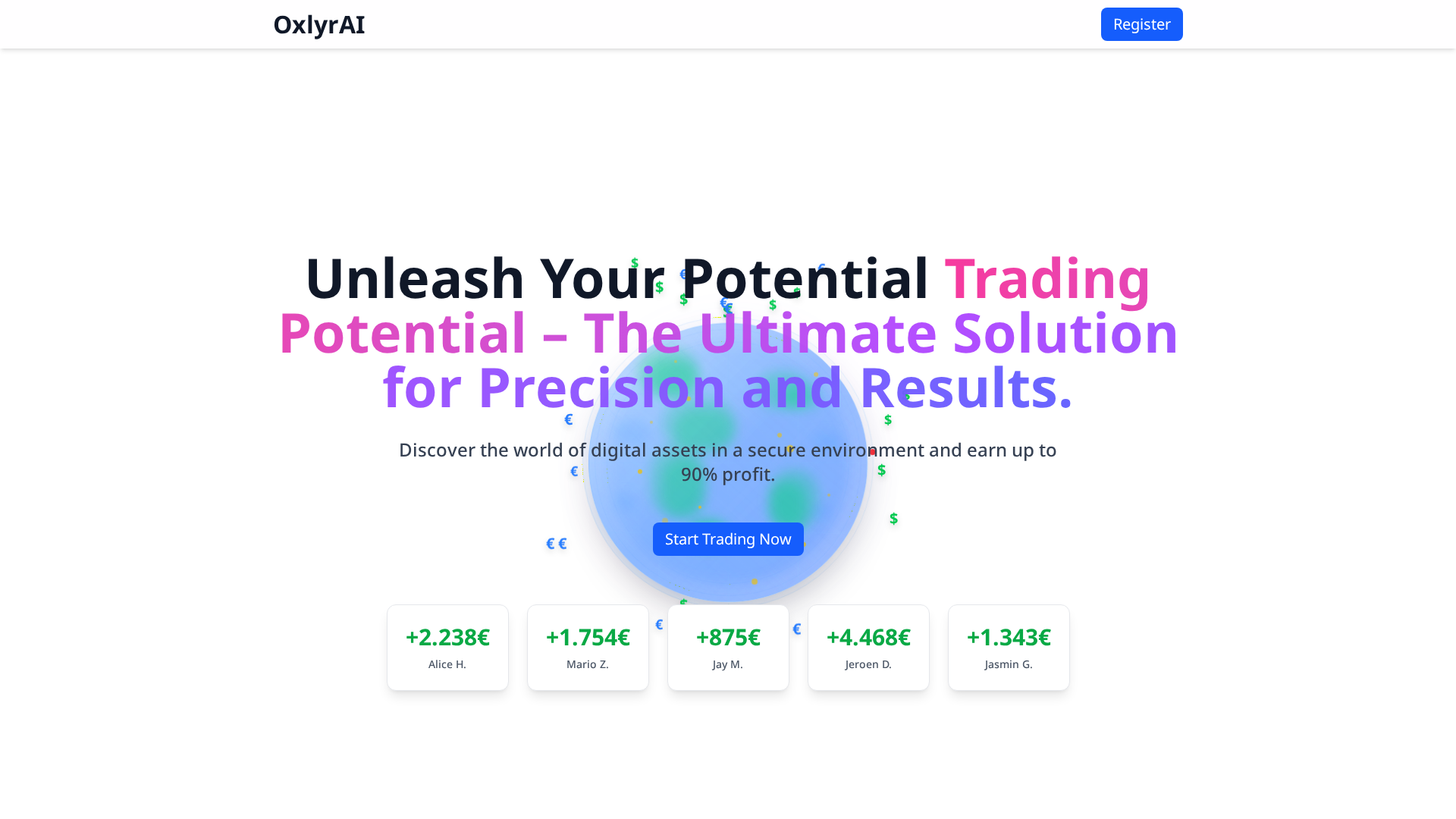 Screenshot of oxlyrai-official.com