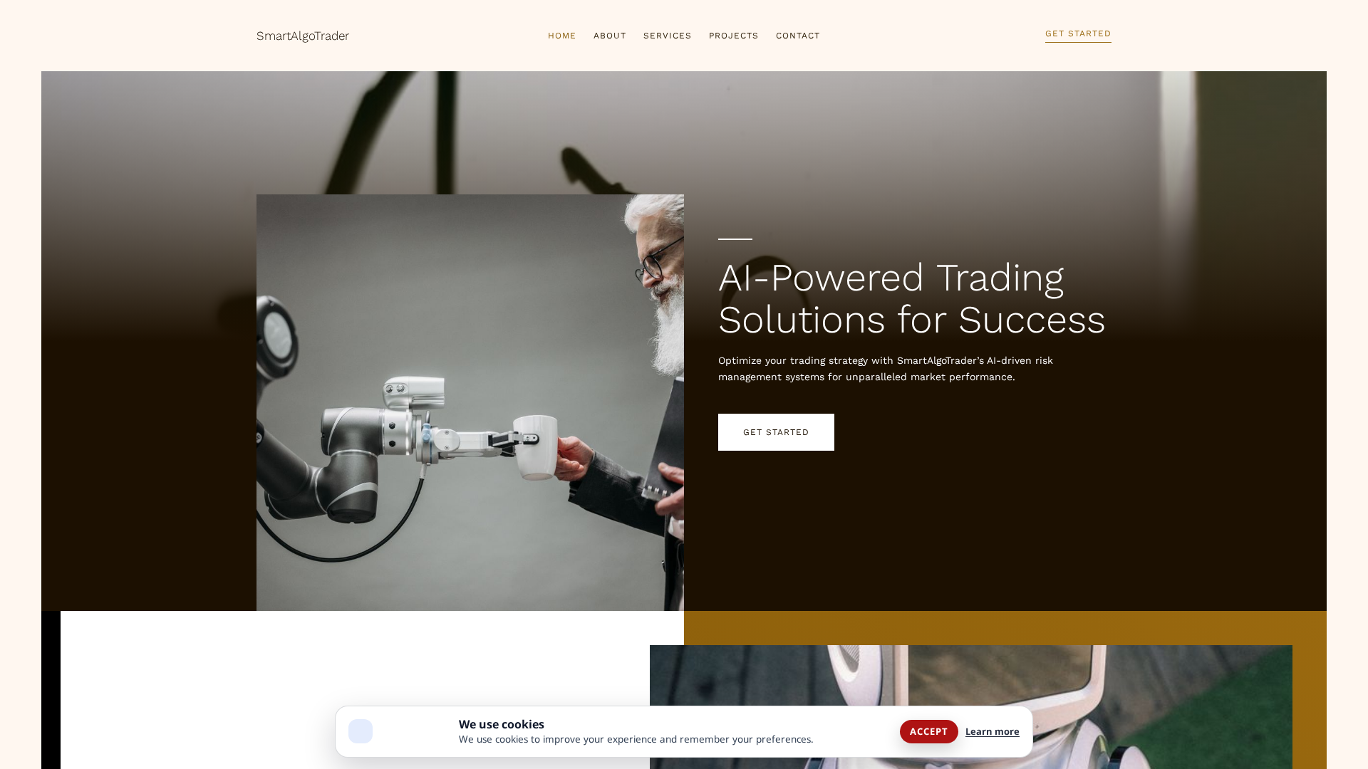 Screenshot of smartalgotrader.pro