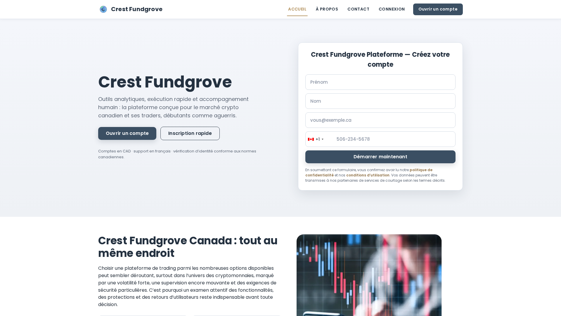 Screenshot of crestfundgrove.org