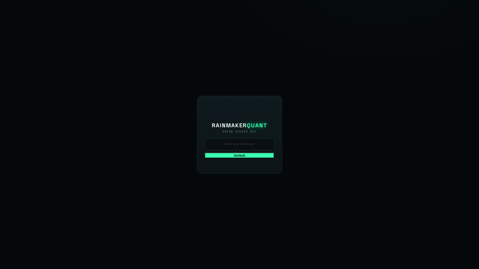 Screenshot of rainmakerquant.com