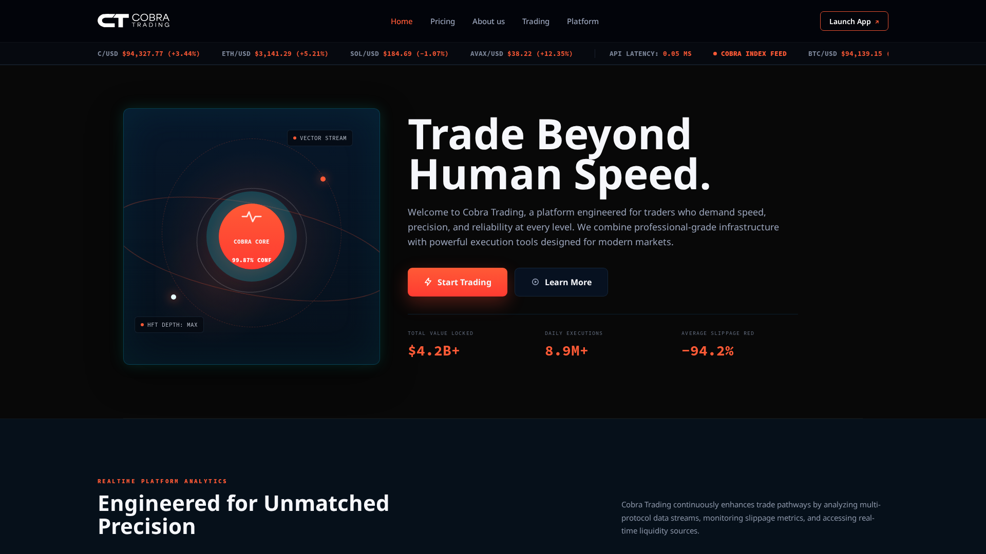 Screenshot of cobra-trd.com
