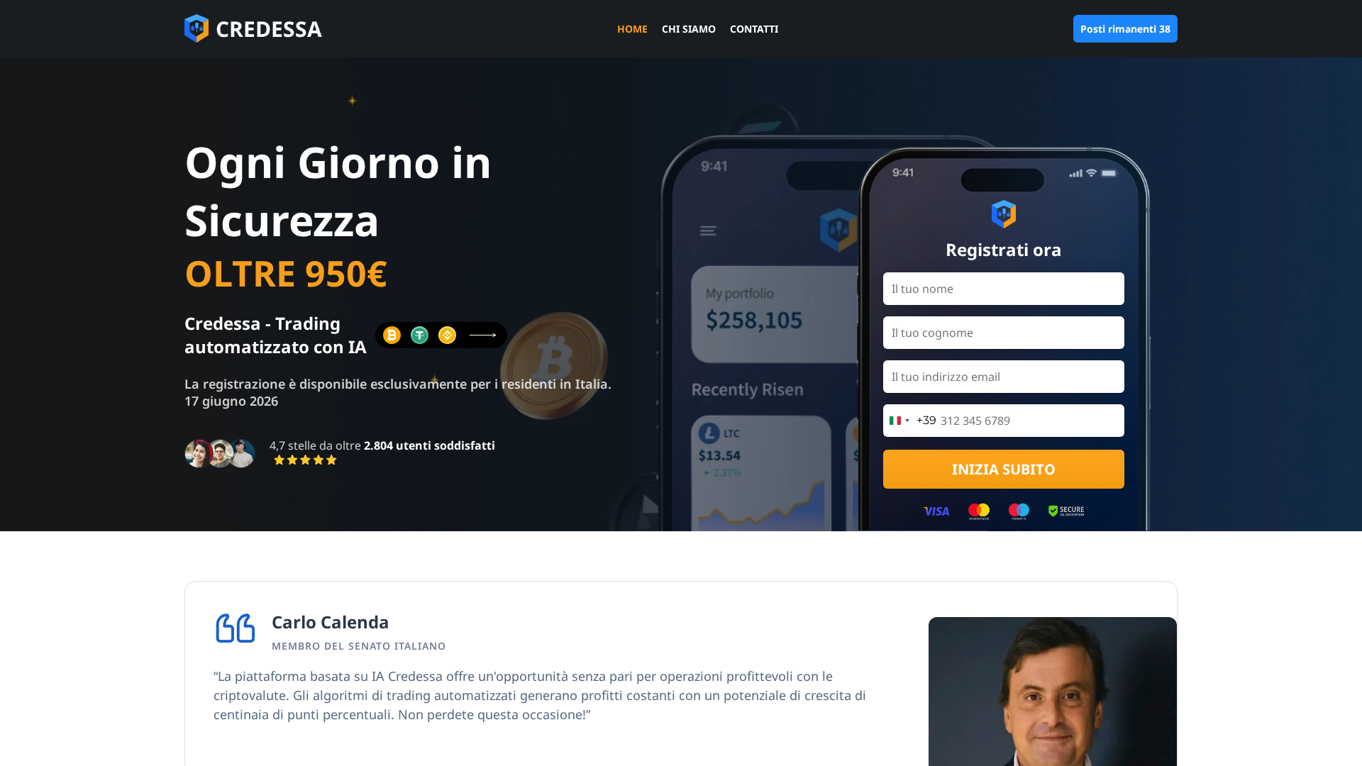 Screenshot of credessa-it.net