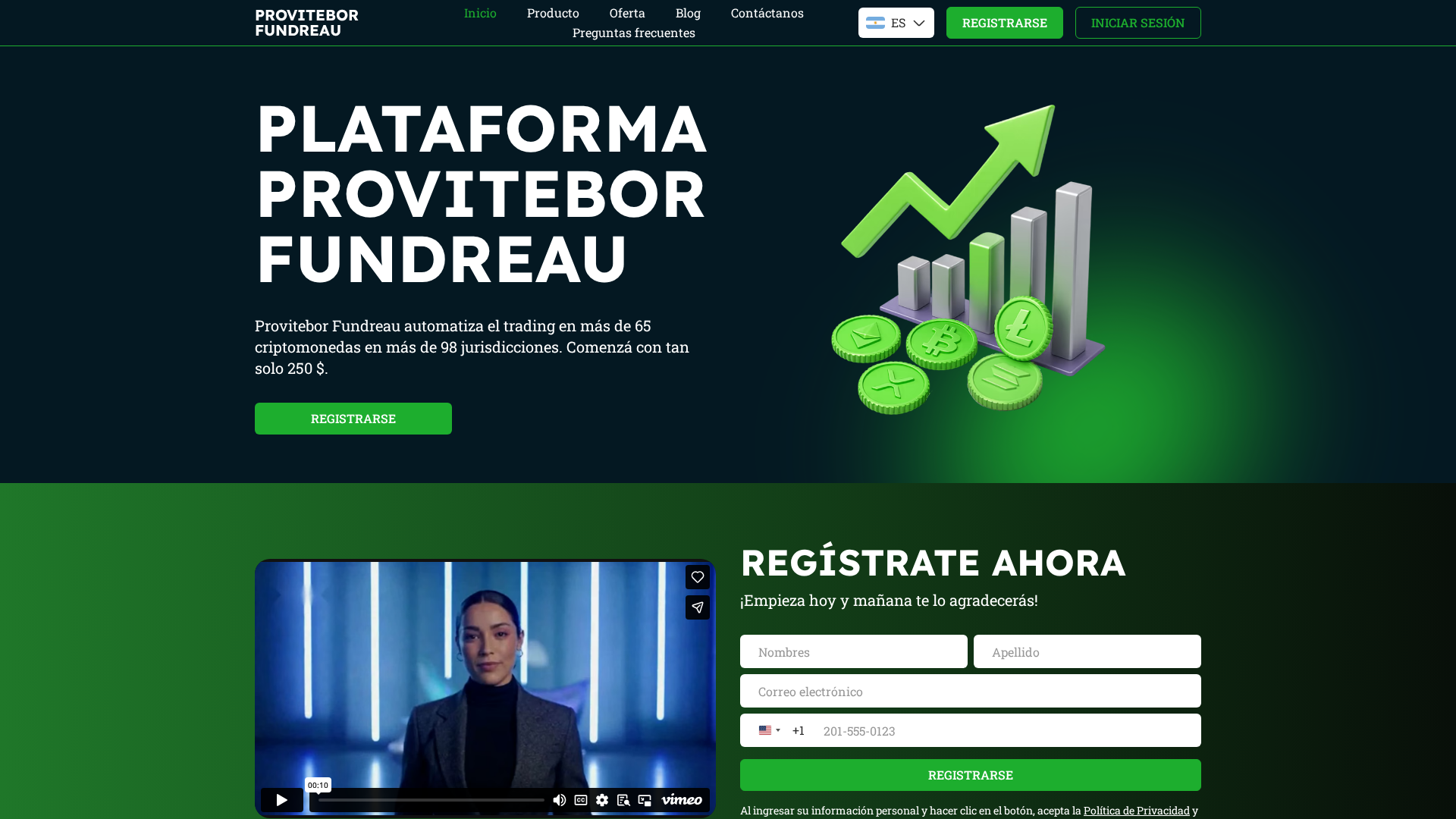 Screenshot of provitebor-fundreau.com