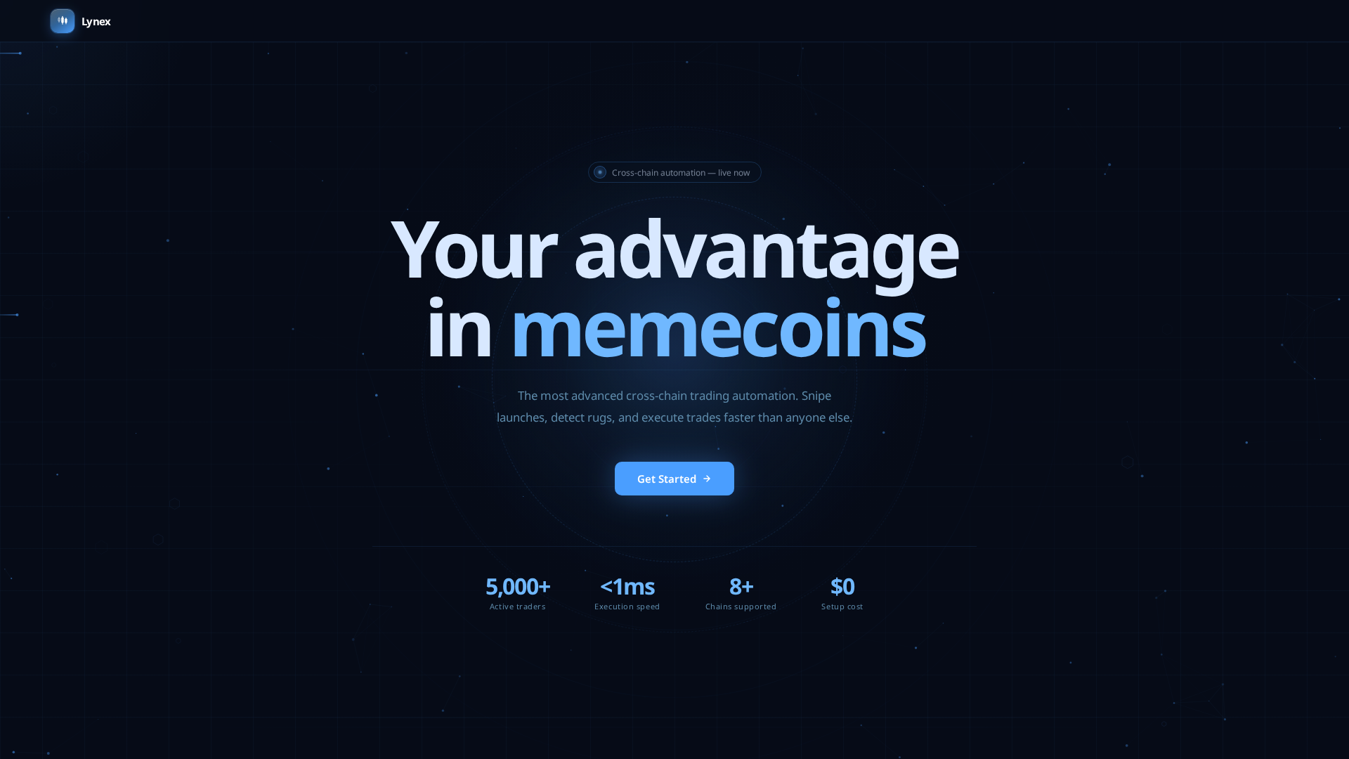 Screenshot of lynex.trade