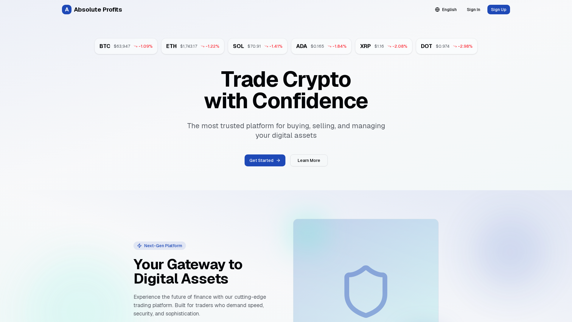 Screenshot of absoluteprofits.io