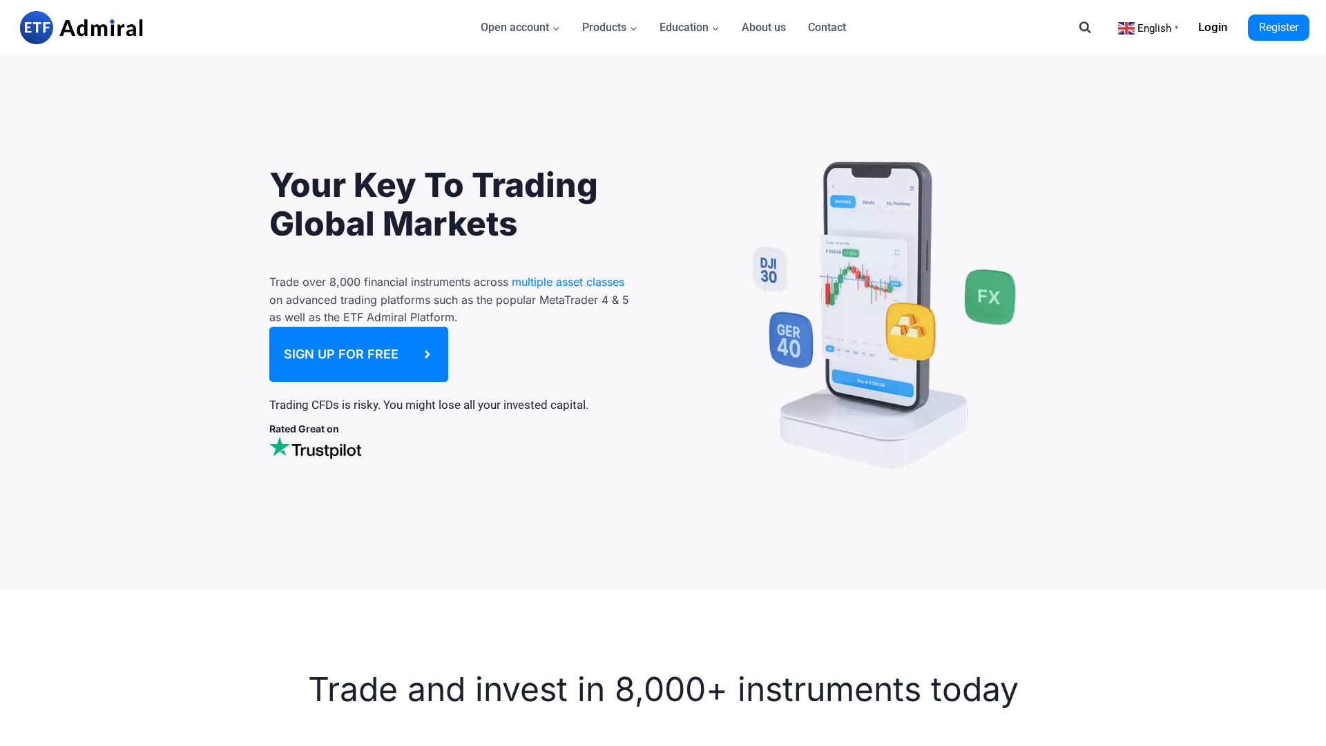 Screenshot of etf-admiral.global