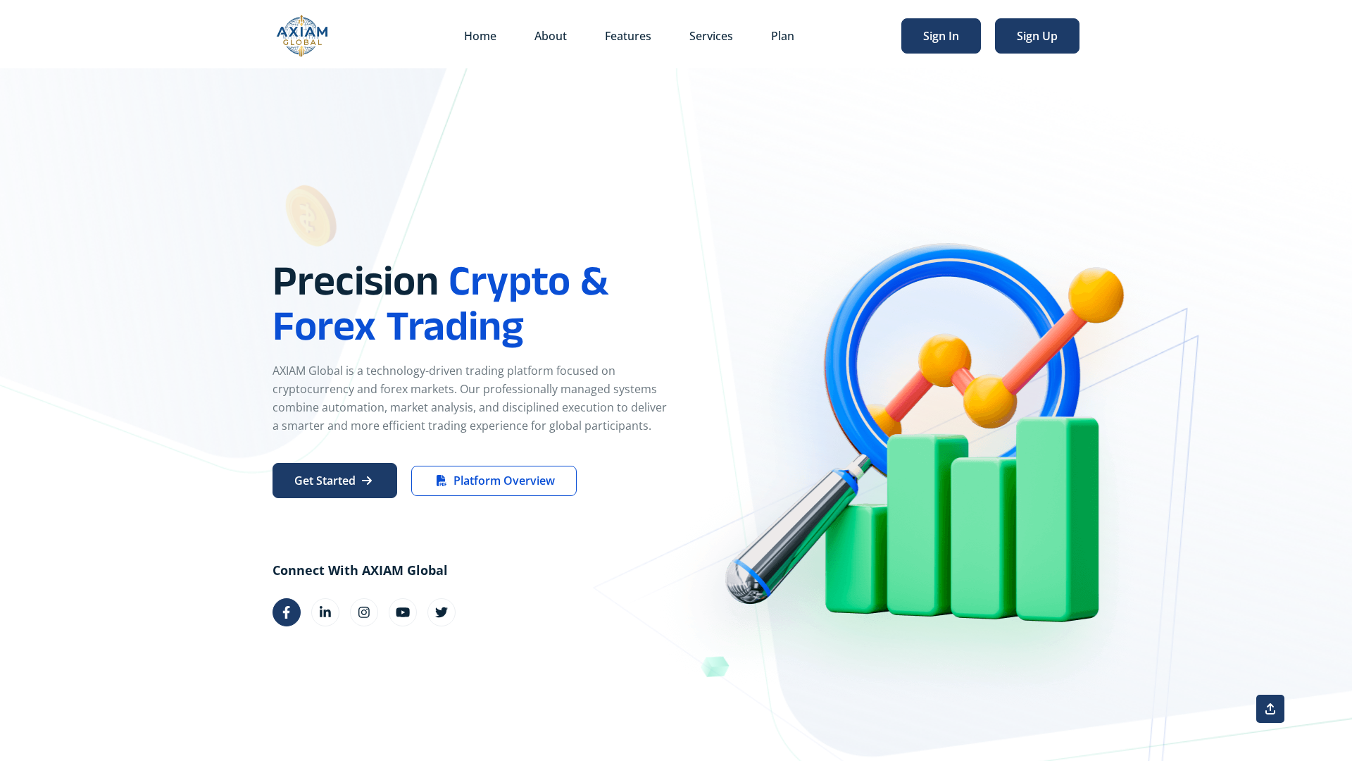Screenshot of axiamglobal.live