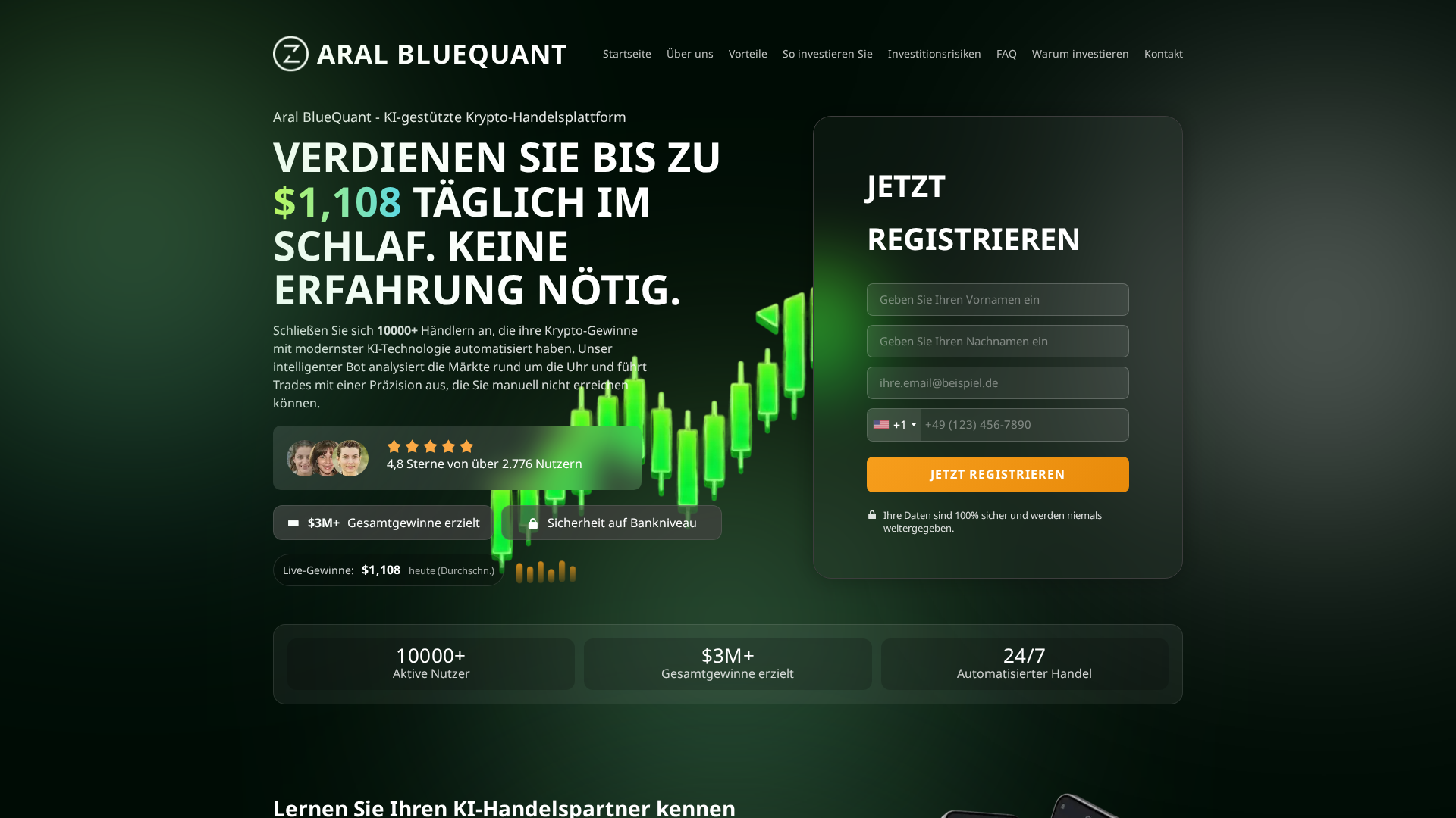 Screenshot of aralbluequant.net