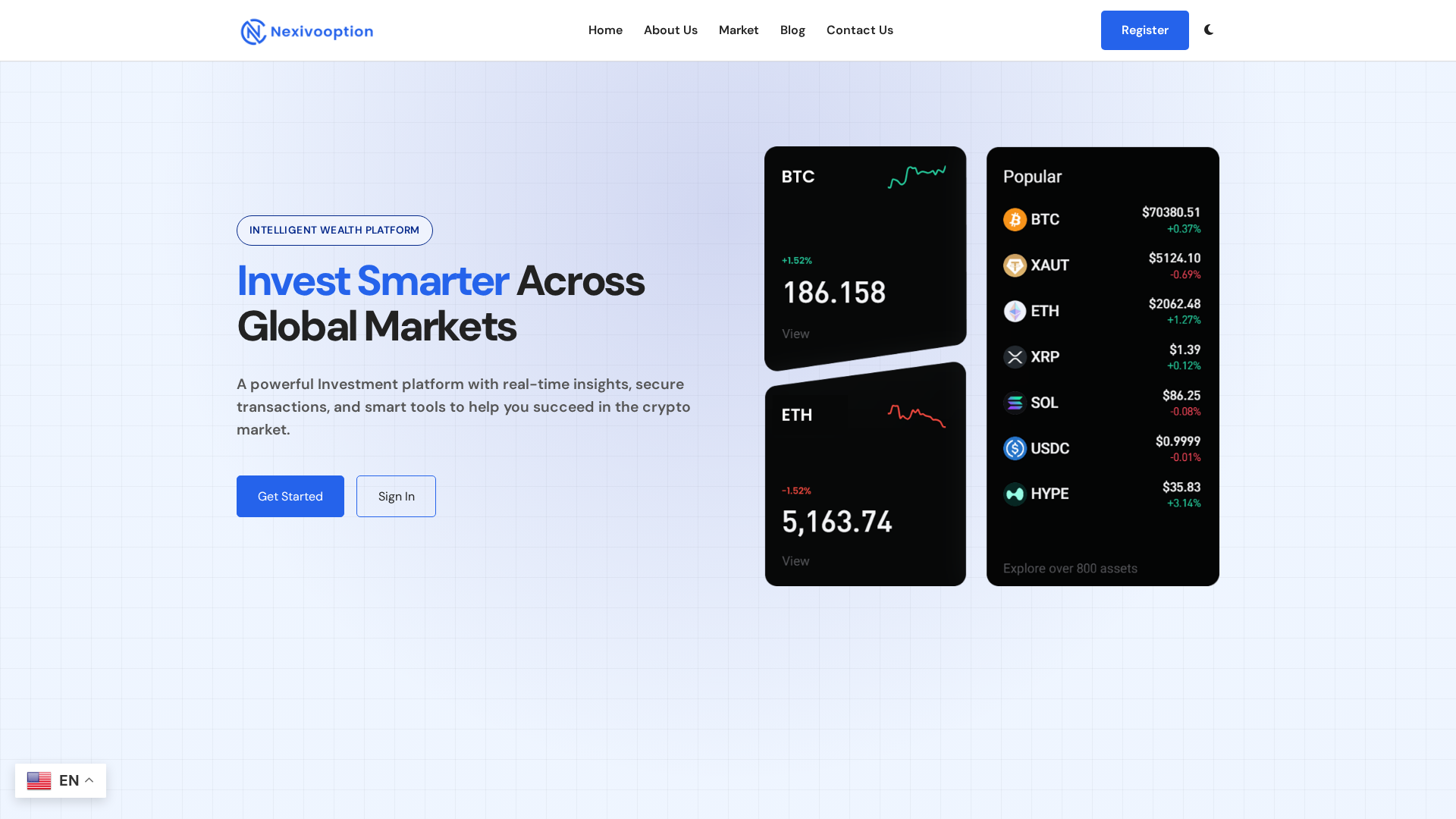 Screenshot of nexivooptions.live