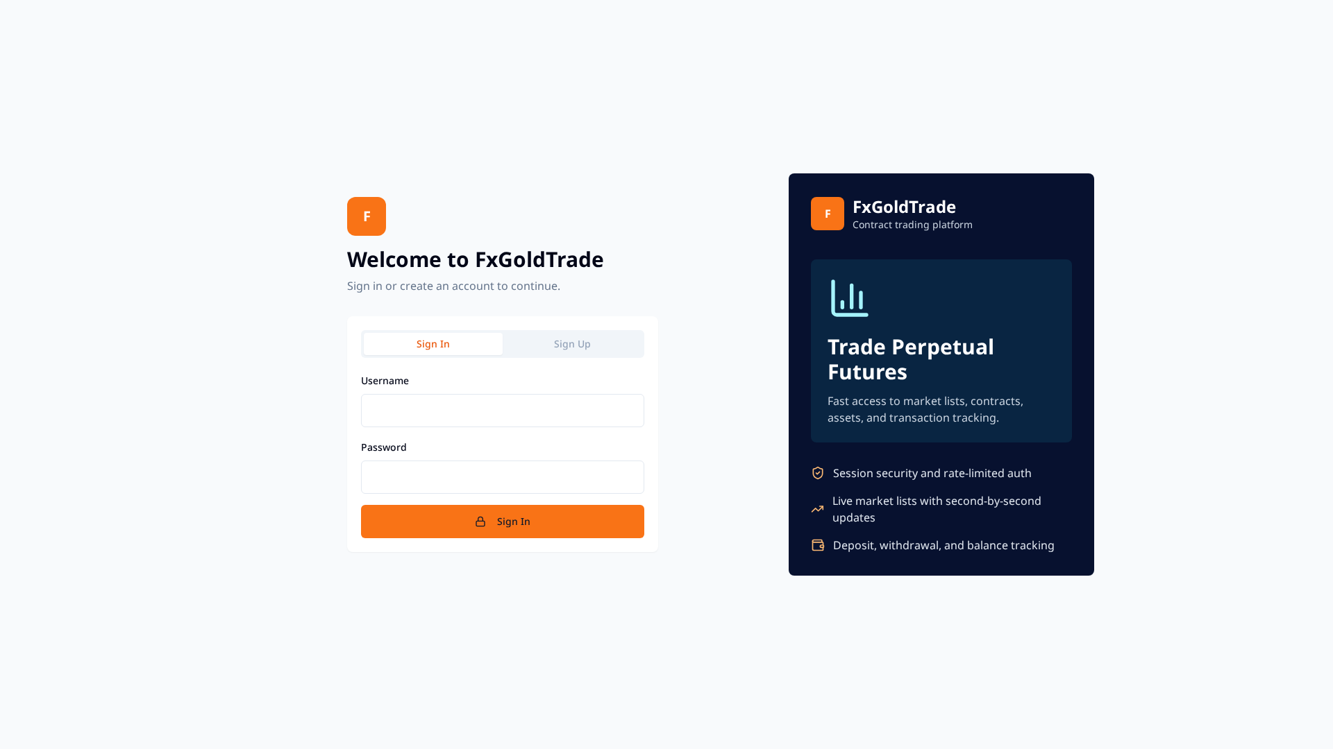 Screenshot of fxgold.app